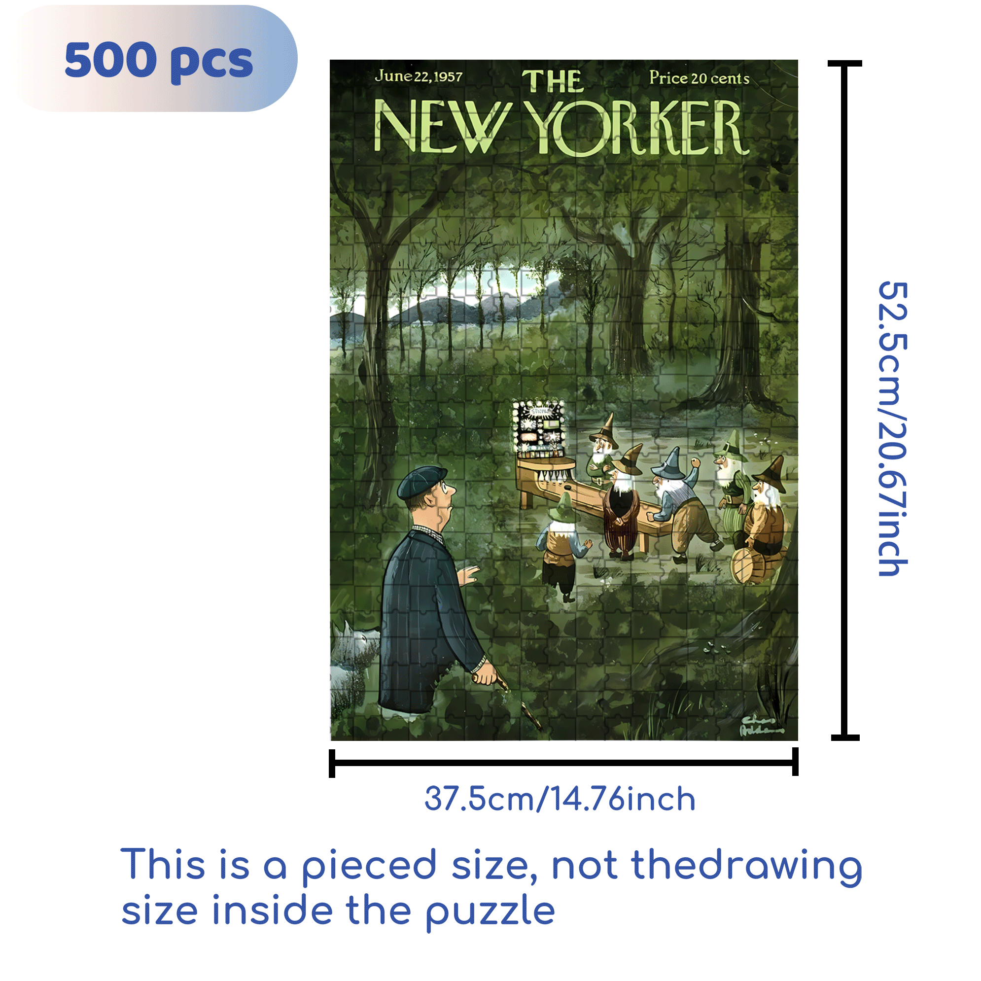 Discovery Of Dwarfs 500pcs/1000pcs Jigsaw Puzzle, Scratch-Resistant, Interactive Family Game & Brain-Boosting DIY Decor, Perfect for Halloween, Christmas & New Year Gifts, Family Puzzle Game