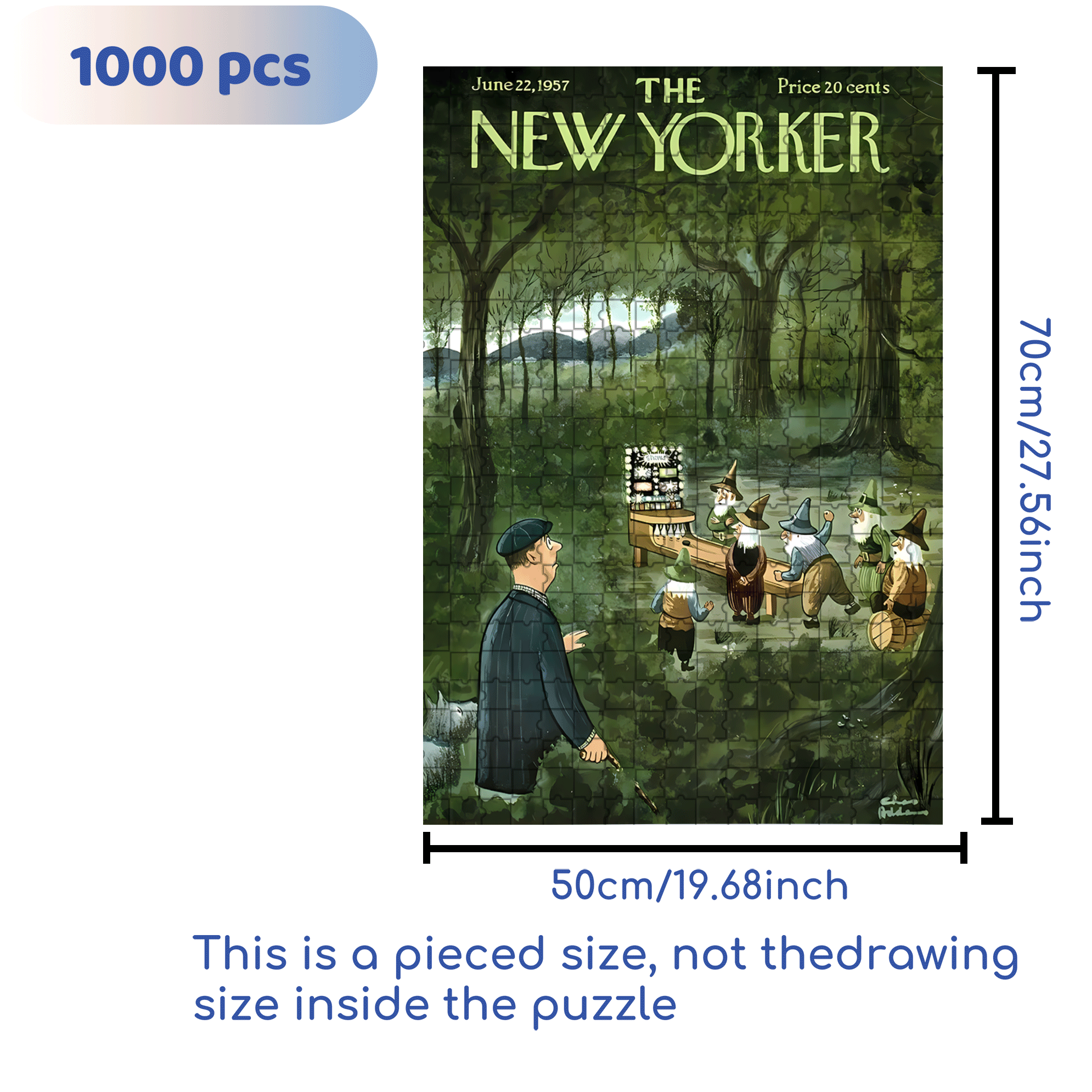 Discovery Of Dwarfs 500pcs/1000pcs Jigsaw Puzzle, Scratch-Resistant, Interactive Family Game & Brain-Boosting DIY Decor, Perfect for Halloween, Christmas & New Year Gifts, Family Puzzle Game