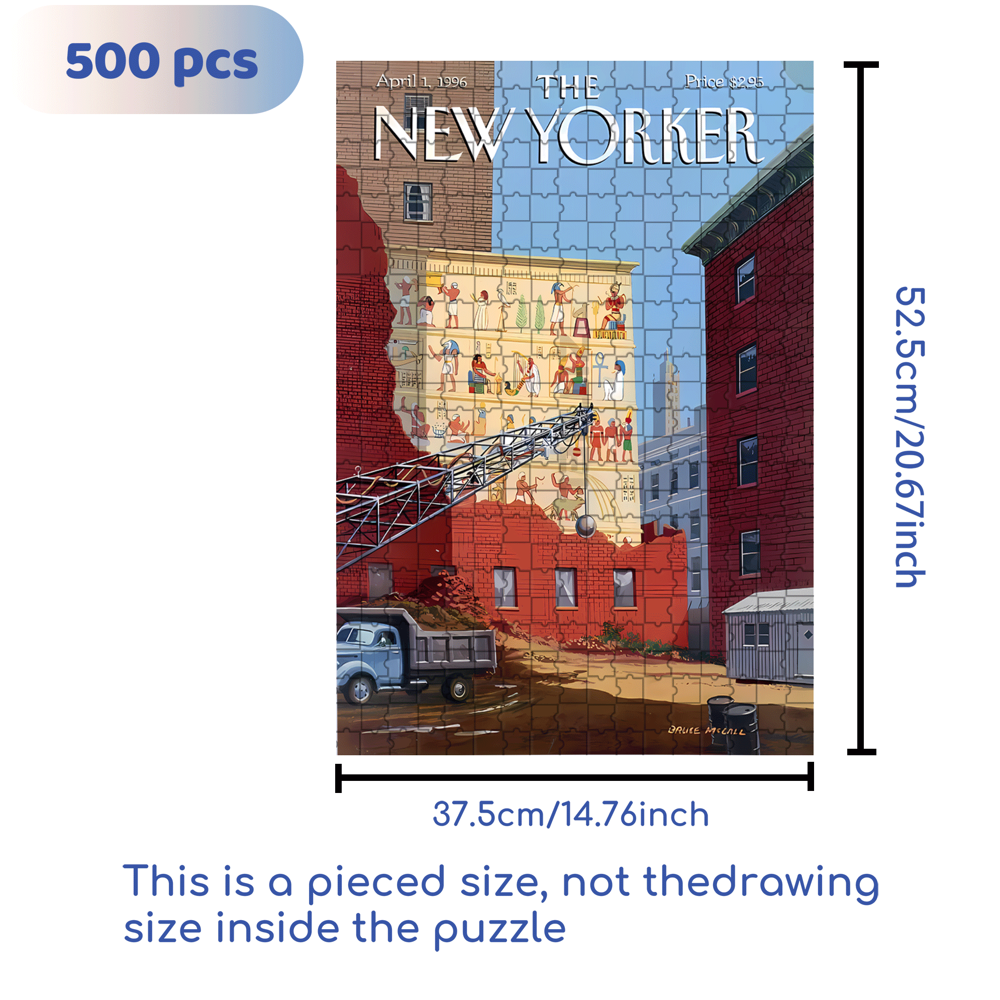 Exterior Wall 500pcs/1000pcs Jigsaw Puzzle, Scratch-Resistant, Interactive Family Game & Brain-Boosting DIY Decor, Perfect for Halloween, Christmas & New Year Gifts, Family Puzzle Game