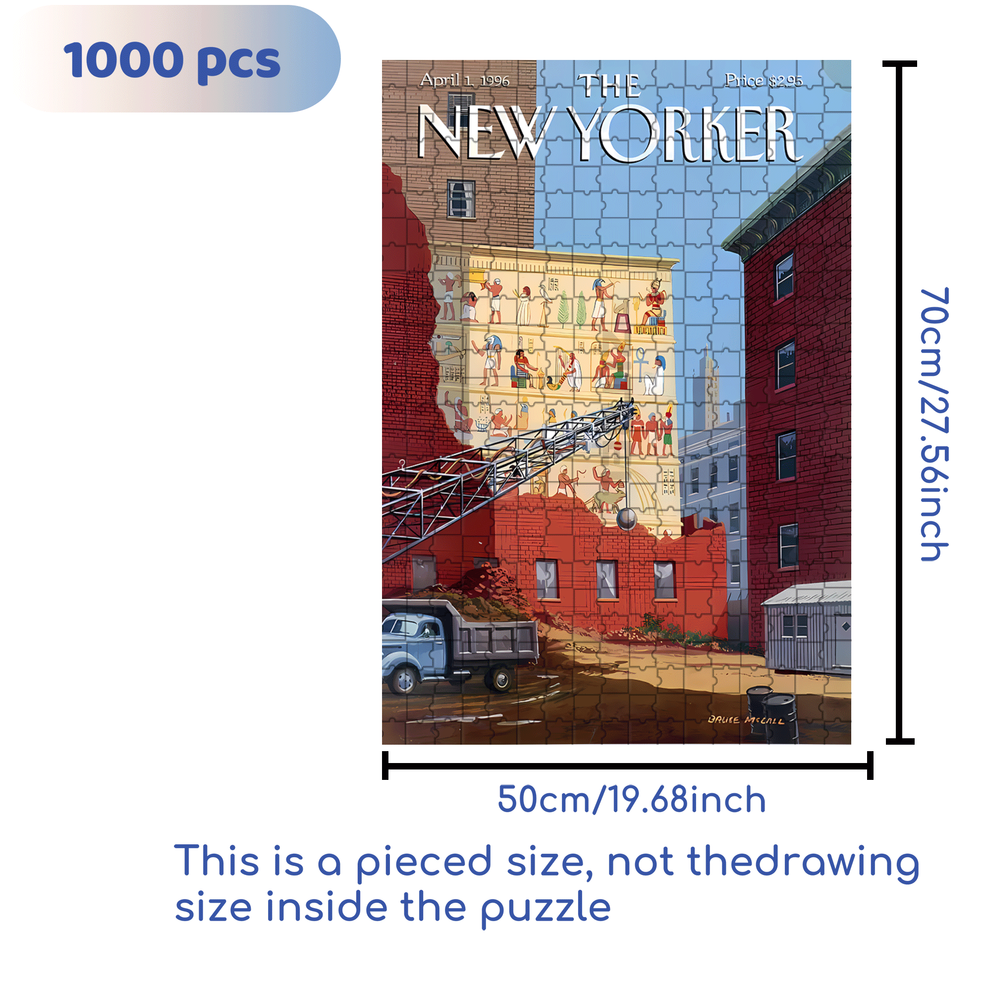 Exterior Wall 500pcs/1000pcs Jigsaw Puzzle, Scratch-Resistant, Interactive Family Game & Brain-Boosting DIY Decor, Perfect for Halloween, Christmas & New Year Gifts, Family Puzzle Game