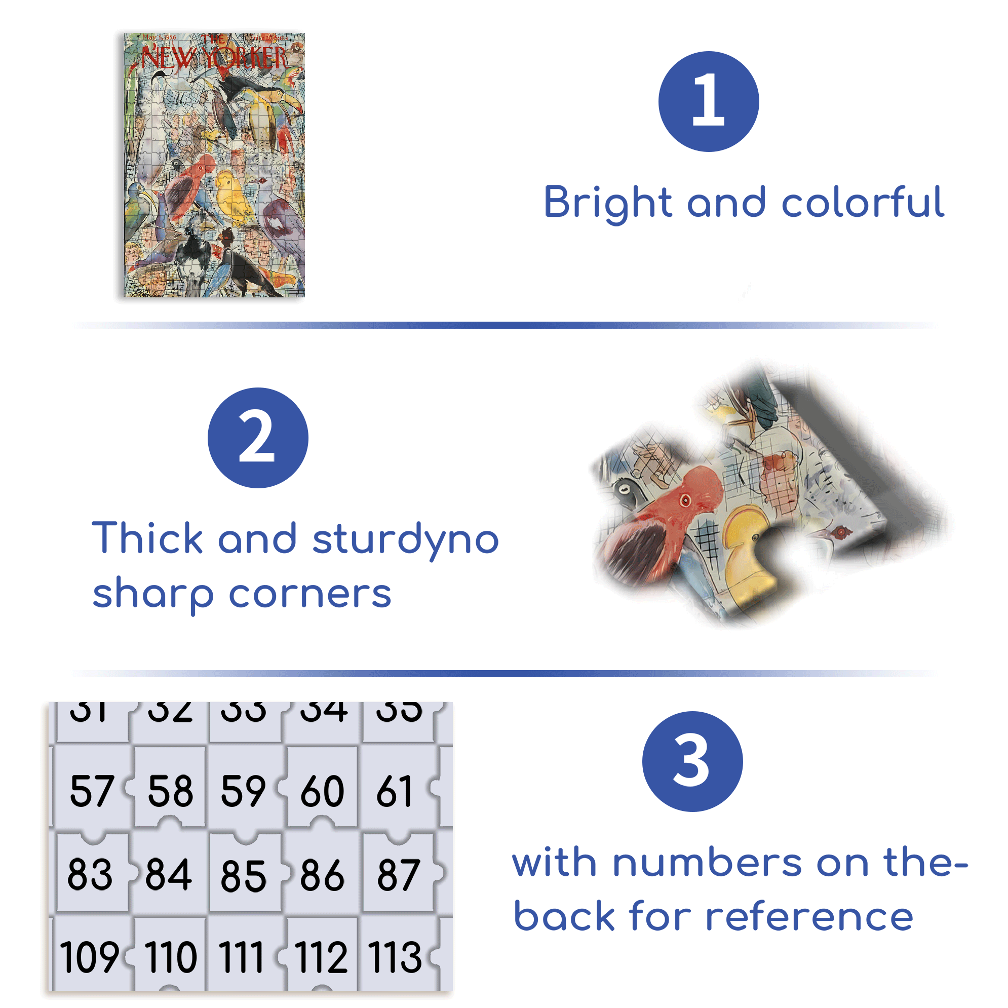 Feathered Friends 500pcs/1000pcs Jigsaw Puzzle, Scratch-Resistant, Interactive Family Game & Brain-Boosting DIY Decor, Perfect for Halloween, Christmas & New Year Gifts, Family Puzzle Game