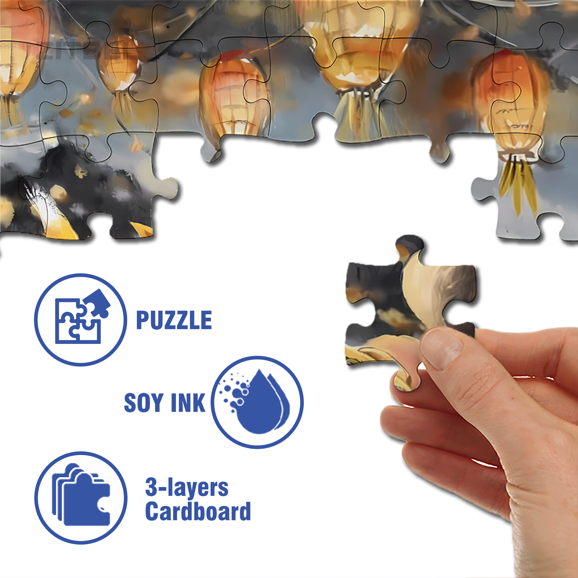 Goldfish Scooping 500pcs/1000pcs Jigsaw Puzzle, Scratch-Resistant, Interactive Family Game & Brain-Boosting DIY Decor, Perfect for Halloween, Christmas & New Year Gifts, Family Puzzle Game