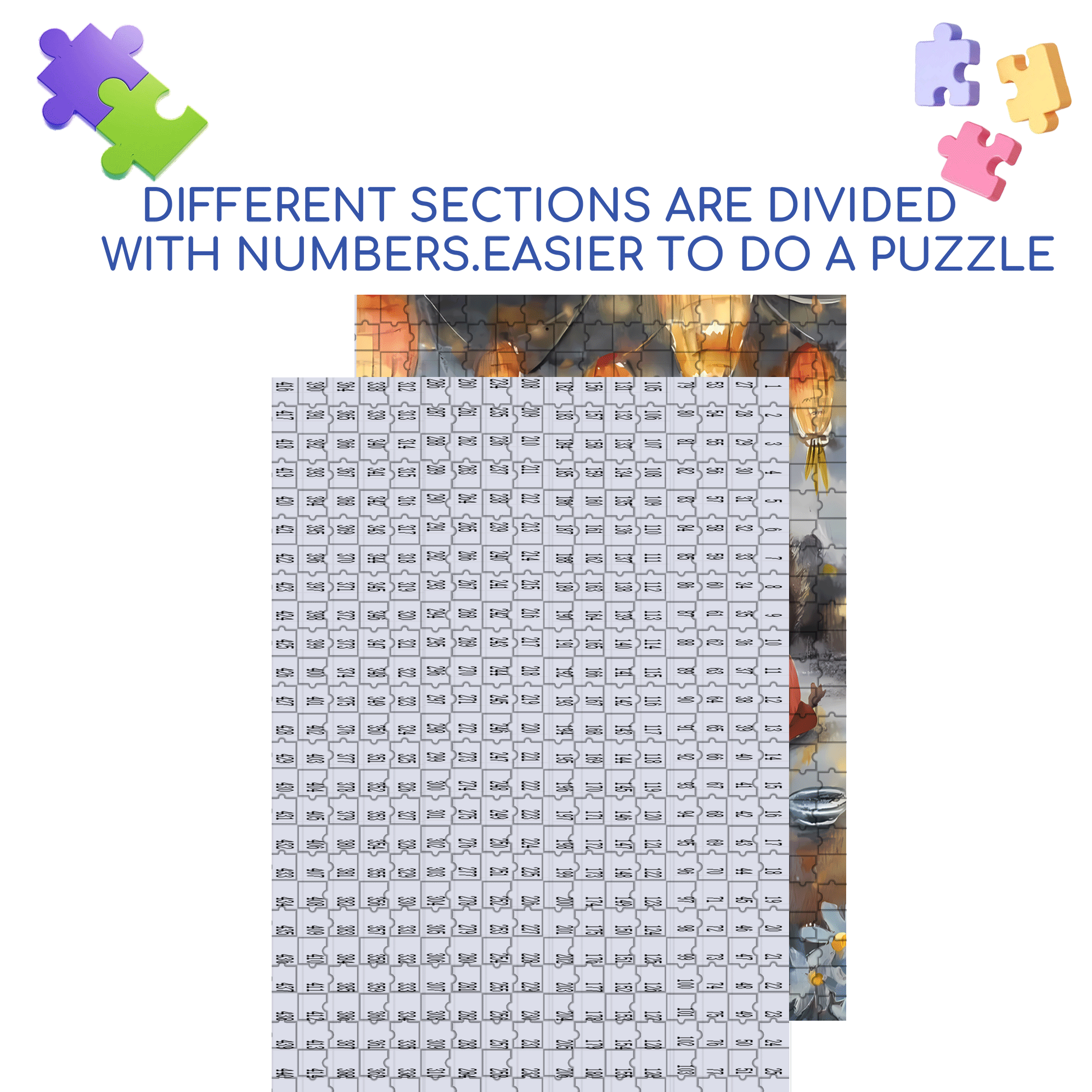 Goldfish Scooping 500pcs/1000pcs Jigsaw Puzzle, Scratch-Resistant, Interactive Family Game & Brain-Boosting DIY Decor, Perfect for Halloween, Christmas & New Year Gifts, Family Puzzle Game