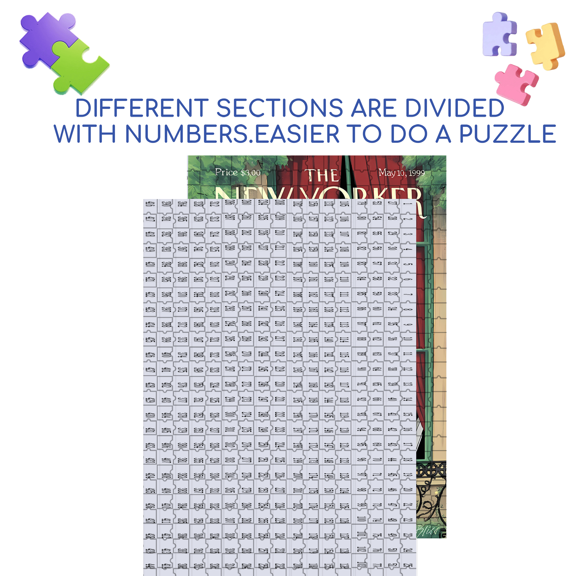 Here's to You 500pcs/1000pcs Jigsaw Puzzle, Scratch-Resistant, Interactive Family Game & Brain-Boosting DIY Decor, Perfect for Halloween, Christmas & New Year Gifts, Family Puzzle Game