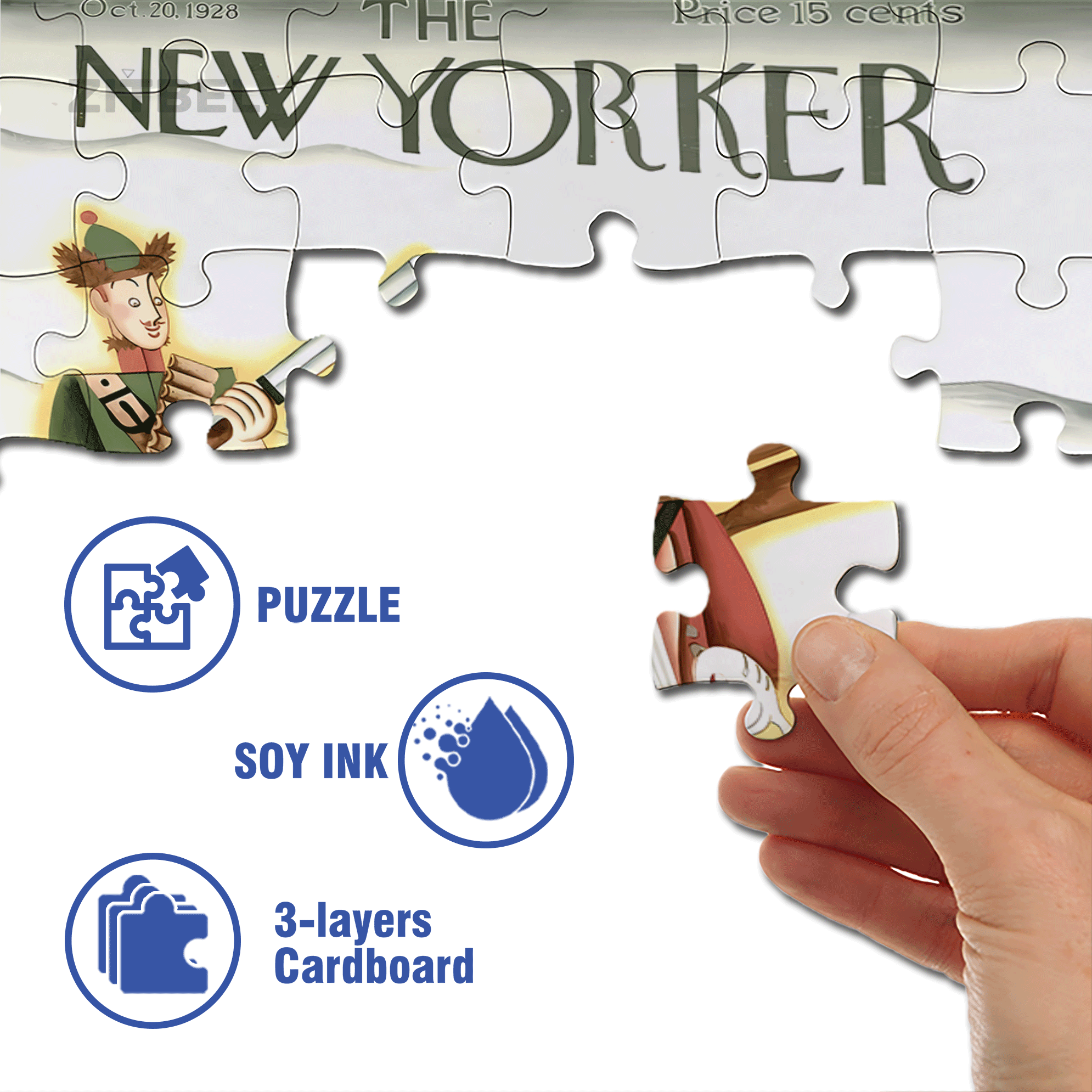 Hunt 500pcs/1000pcs Jigsaw Puzzle, Scratch-Resistant, Interactive Family Game & Brain-Boosting DIY Decor, Perfect for Halloween, Christmas & New Year Gifts, Family Puzzle Game