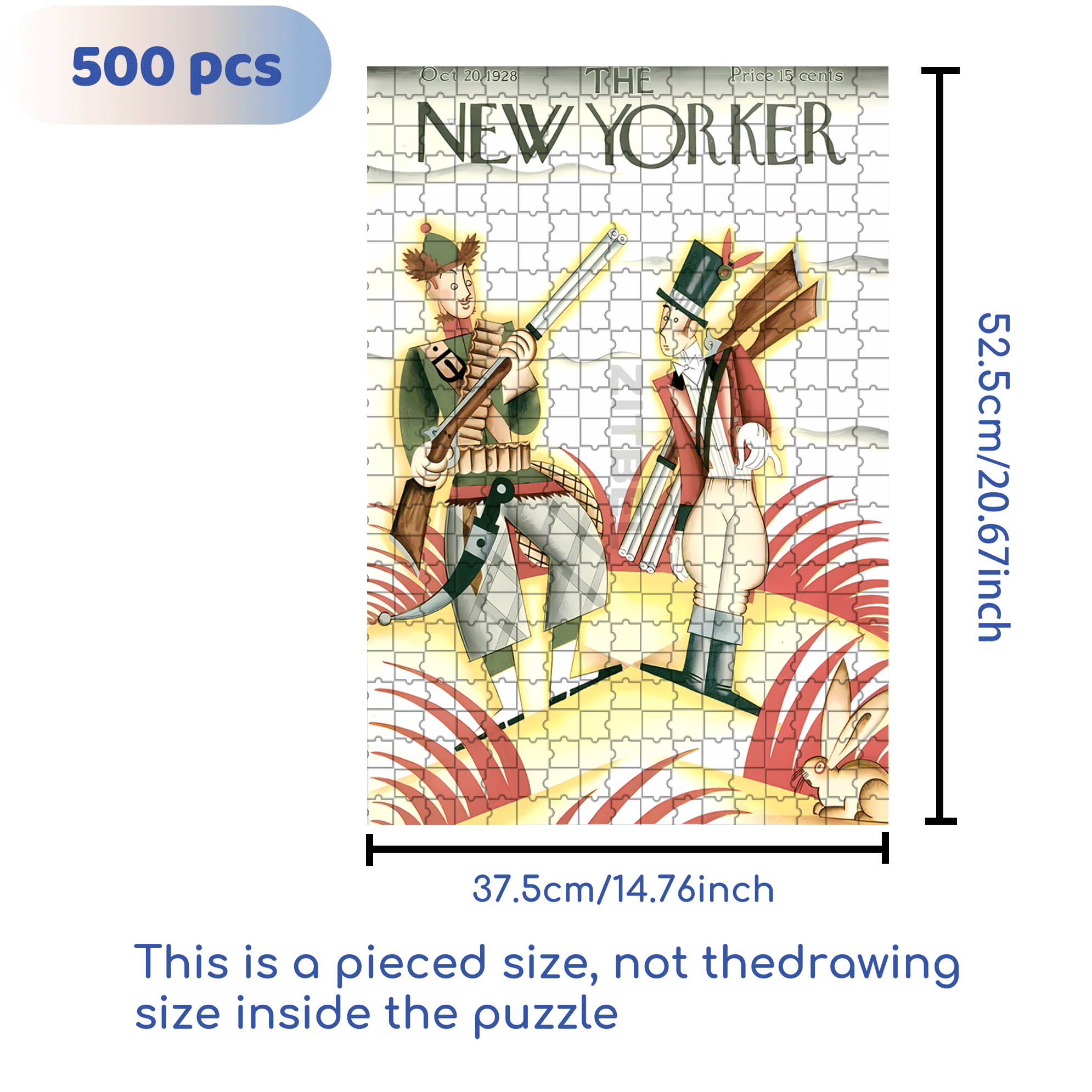 Hunt 500pcs/1000pcs Jigsaw Puzzle, Scratch-Resistant, Interactive Family Game & Brain-Boosting DIY Decor, Perfect for Halloween, Christmas & New Year Gifts, Family Puzzle Game