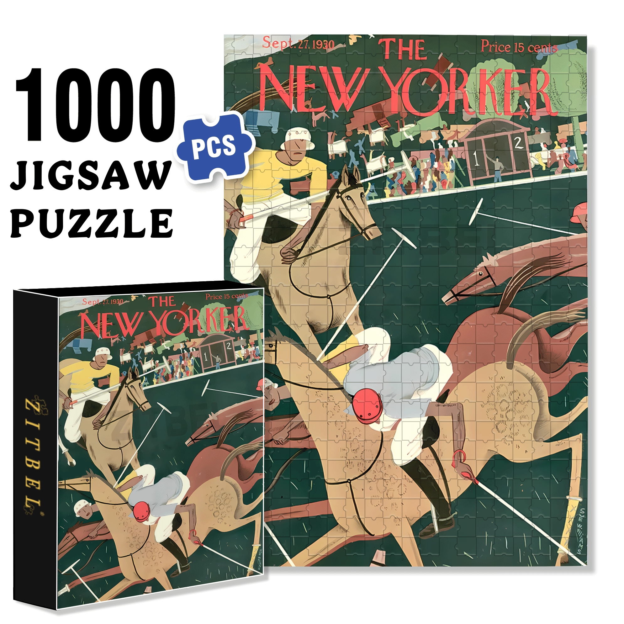 Intense Match 500pcs/1000pcs Jigsaw Puzzle, Scratch-Resistant, Interactive Family Game & Brain-Boosting DIY Decor, Perfect for Halloween, Christmas & New Year Gifts, Family Puzzle Game