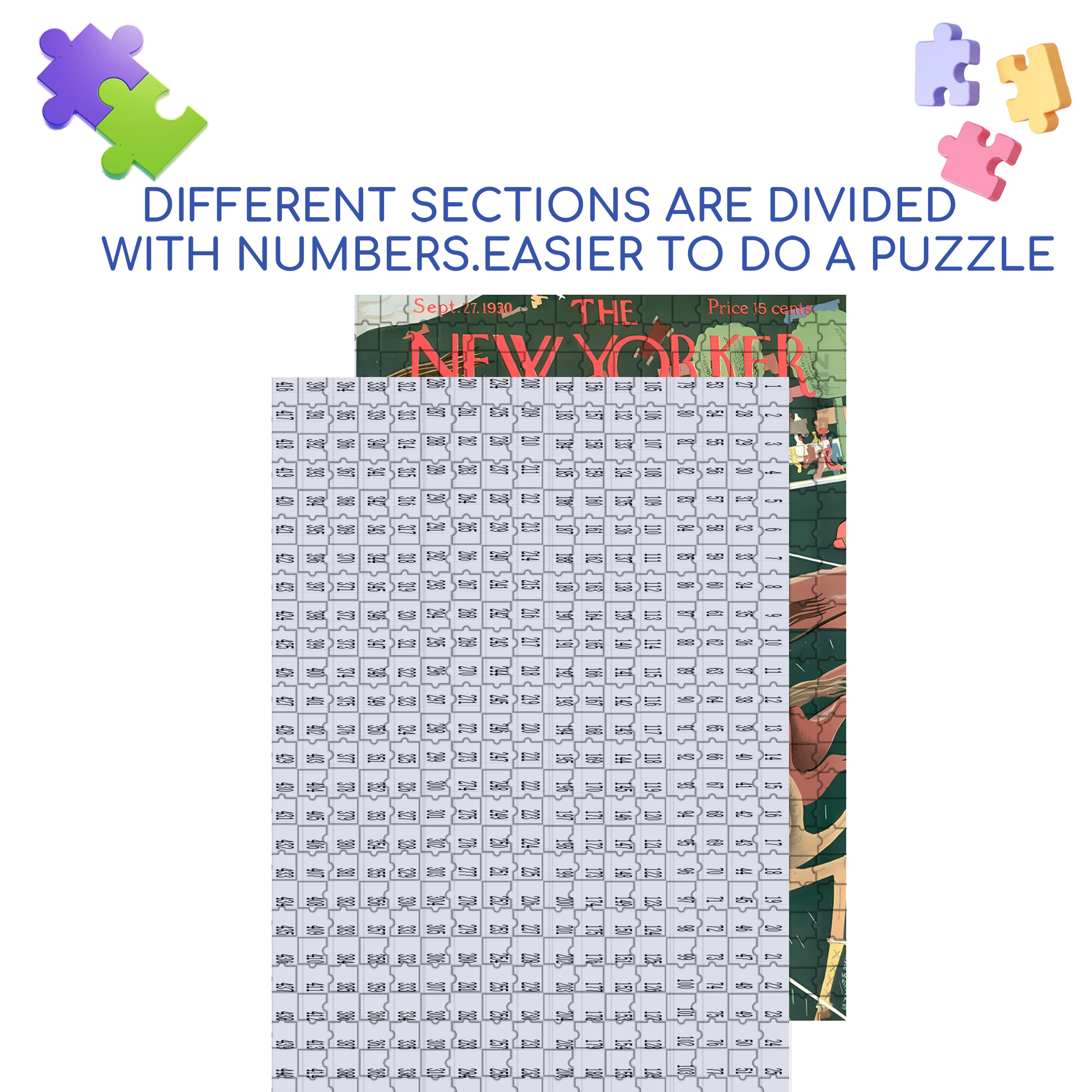 Intense Match 500pcs/1000pcs Jigsaw Puzzle, Scratch-Resistant, Interactive Family Game & Brain-Boosting DIY Decor, Perfect for Halloween, Christmas & New Year Gifts, Family Puzzle Game
