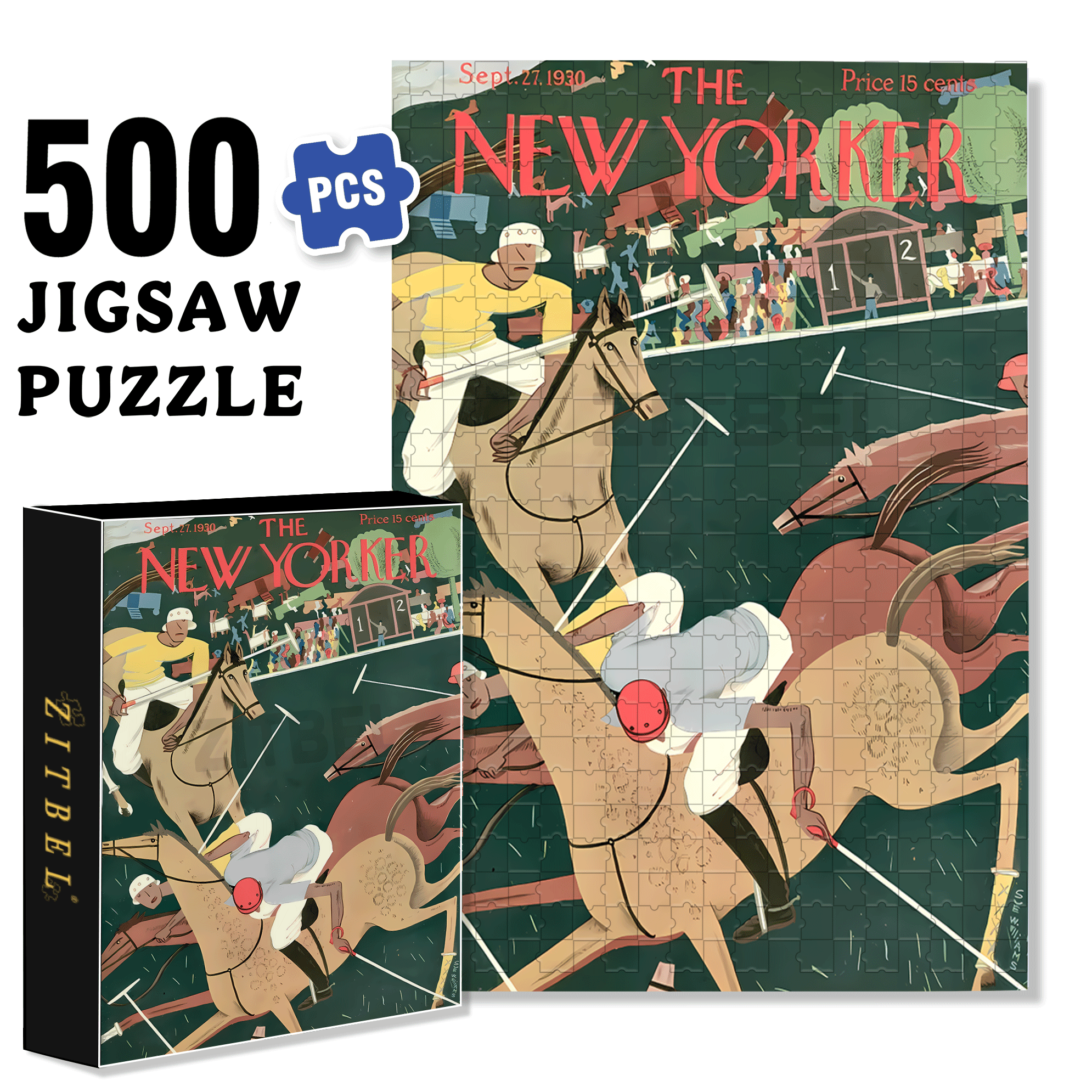 Intense Match 500pcs/1000pcs Jigsaw Puzzle, Scratch-Resistant, Interactive Family Game & Brain-Boosting DIY Decor, Perfect for Halloween, Christmas & New Year Gifts, Family Puzzle Game