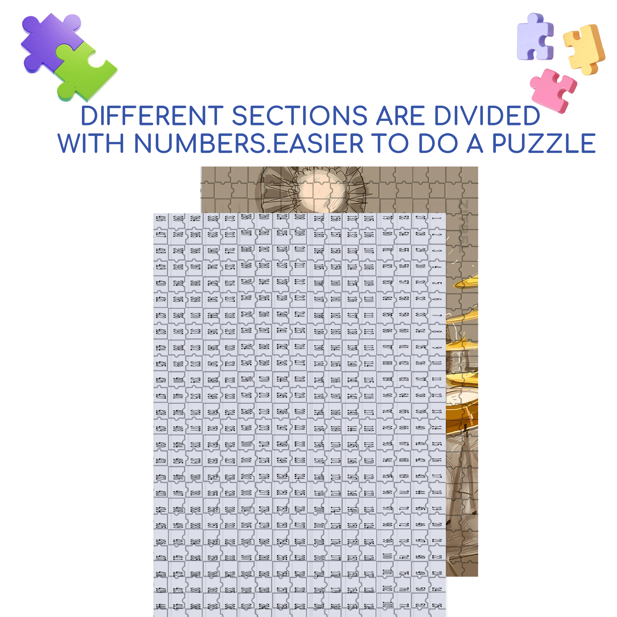 Like-minded 500pcs/1000pcs Jigsaw Puzzle, Scratch-Resistant, Interactive Family Game & Brain-Boosting DIY Decor, Perfect for Halloween, Christmas & New Year Gifts, Family Puzzle Game