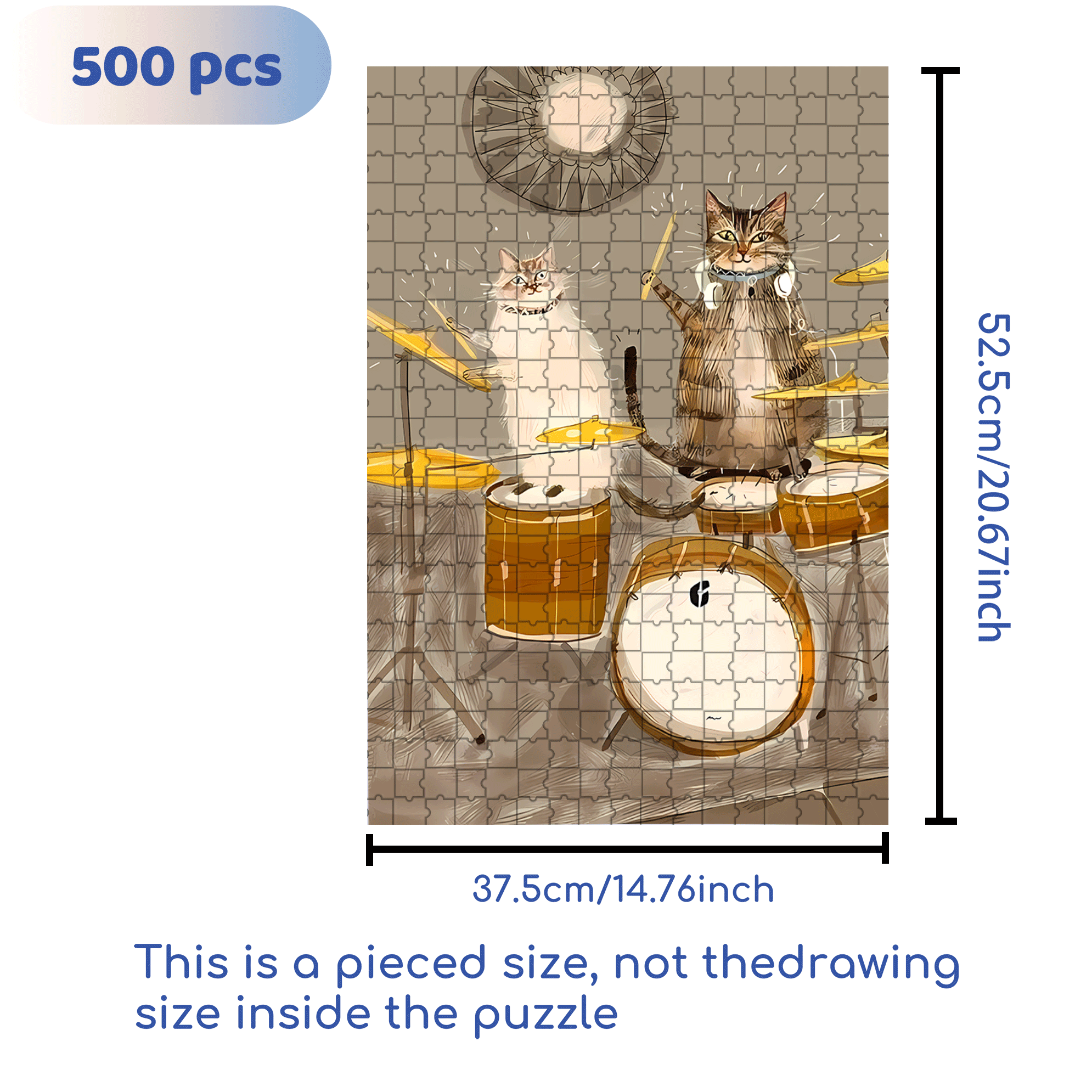 Like-minded 500pcs/1000pcs Jigsaw Puzzle, Scratch-Resistant, Interactive Family Game & Brain-Boosting DIY Decor, Perfect for Halloween, Christmas & New Year Gifts, Family Puzzle Game