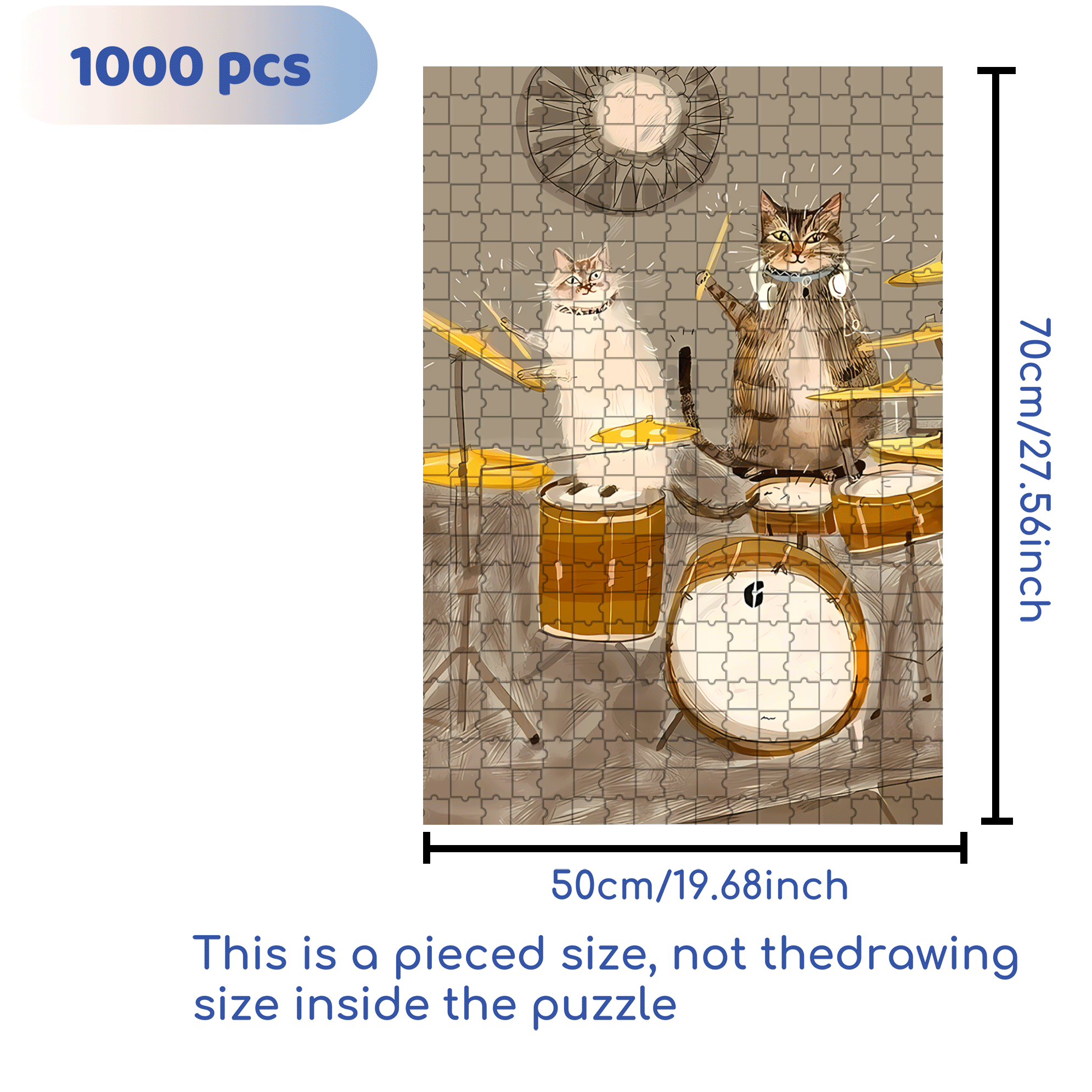 Like-minded 500pcs/1000pcs Jigsaw Puzzle, Scratch-Resistant, Interactive Family Game & Brain-Boosting DIY Decor, Perfect for Halloween, Christmas & New Year Gifts, Family Puzzle Game