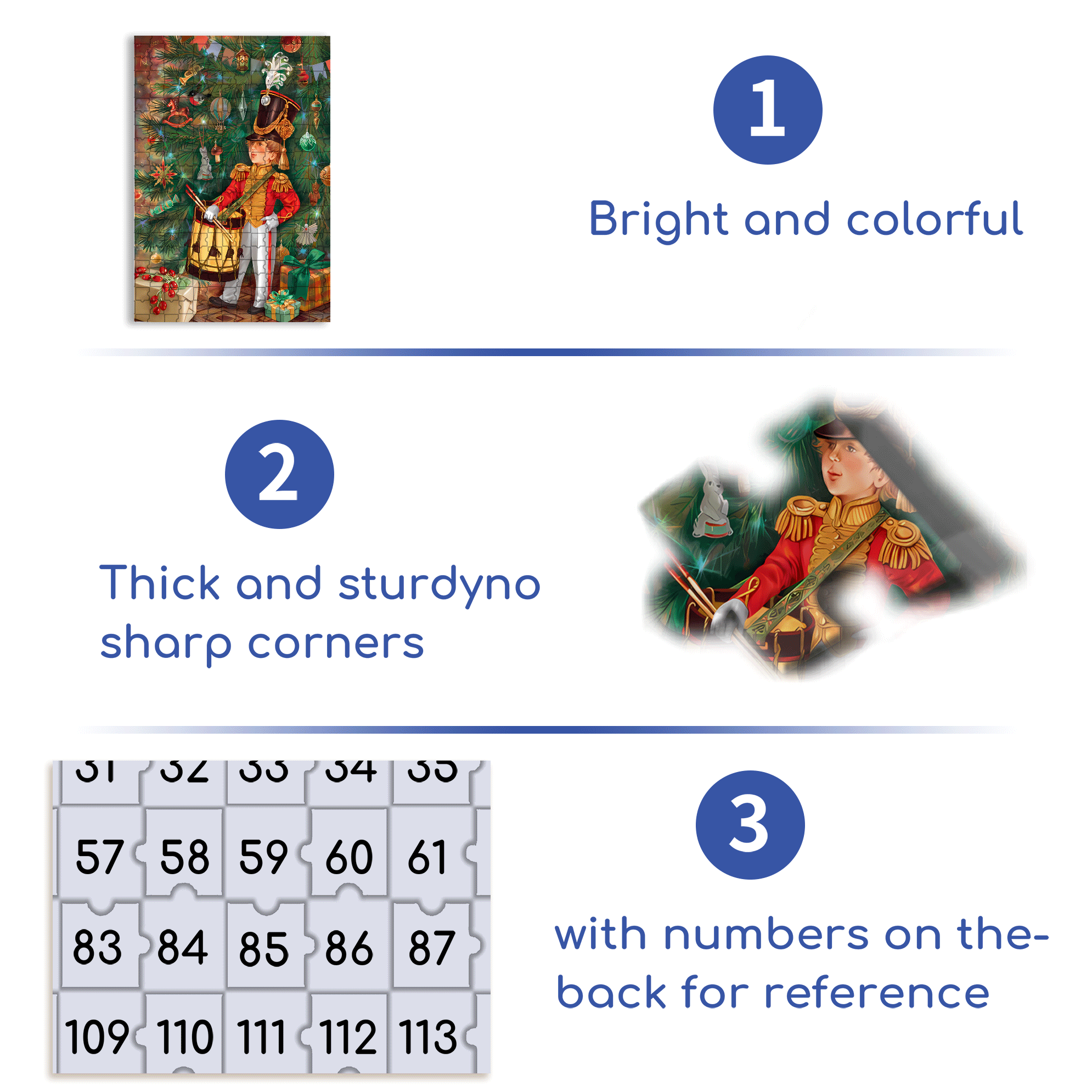 Music and Christmas 500pcs/1000pcs Jigsaw Puzzle, Scratch-Resistant, Interactive Family Game & Brain-Boosting DIY Decor, Perfect for Halloween, Christmas & New Year Gifts, Family Puzzle Game