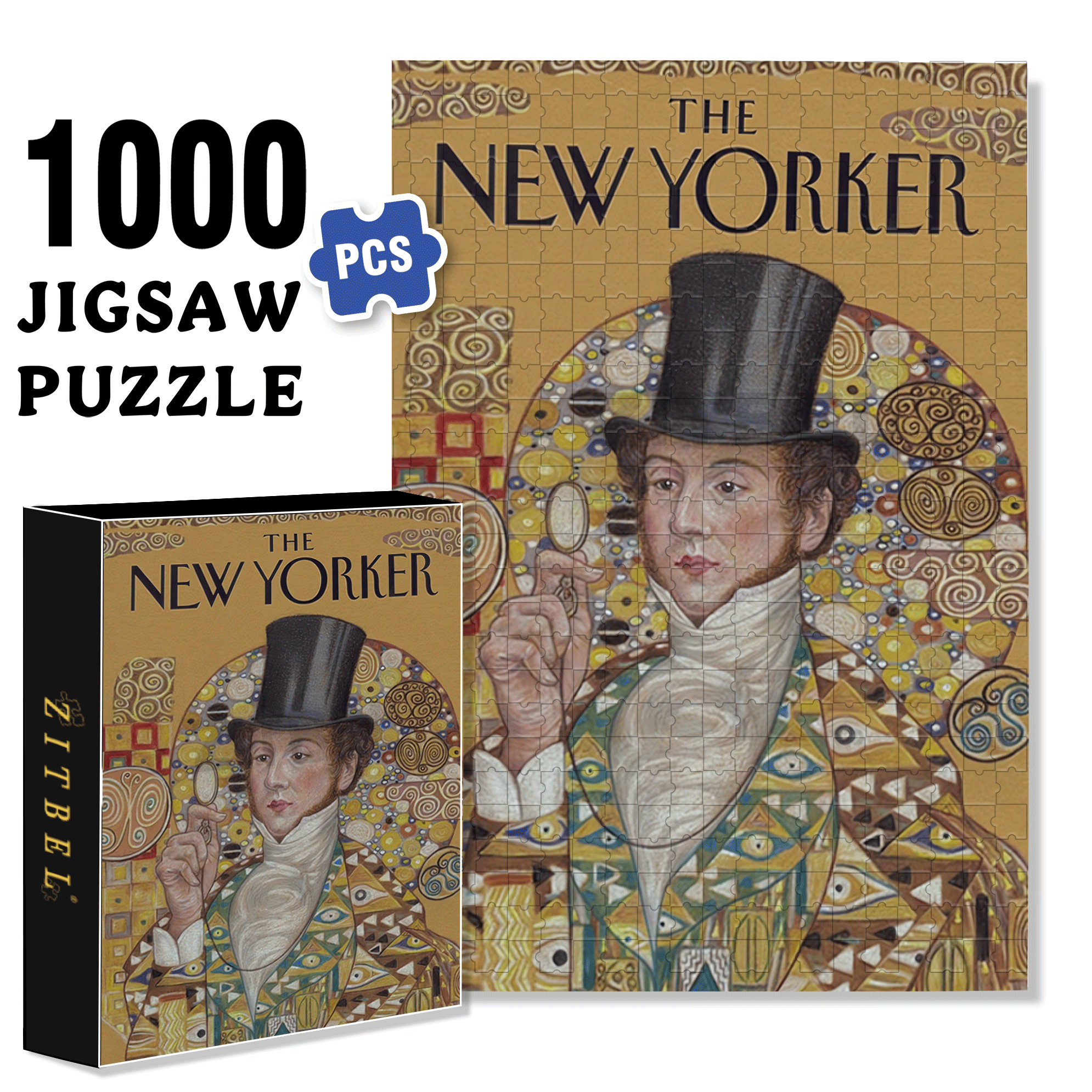 My Pocket Watch 500pcs/1000pcs Jigsaw Puzzle, Scratch-Resistant, Interactive Family Game & Brain-Boosting DIY Decor, Perfect for Halloween, Christmas & New Year Gifts, Family Puzzle Game