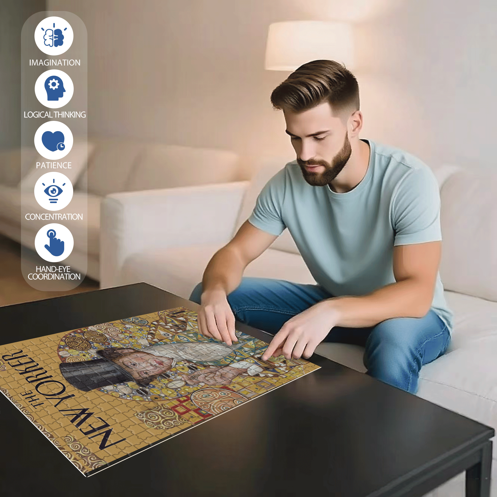 My Pocket Watch 500pcs/1000pcs Jigsaw Puzzle, Scratch-Resistant, Interactive Family Game & Brain-Boosting DIY Decor, Perfect for Halloween, Christmas & New Year Gifts, Family Puzzle Game