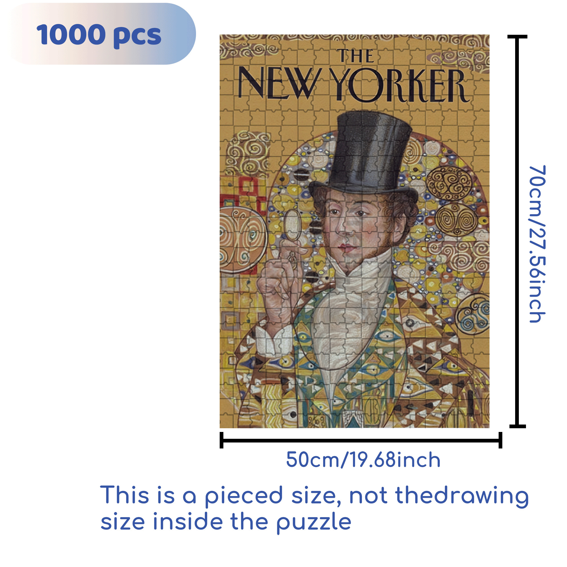 My Pocket Watch 500pcs/1000pcs Jigsaw Puzzle, Scratch-Resistant, Interactive Family Game & Brain-Boosting DIY Decor, Perfect for Halloween, Christmas & New Year Gifts, Family Puzzle Game
