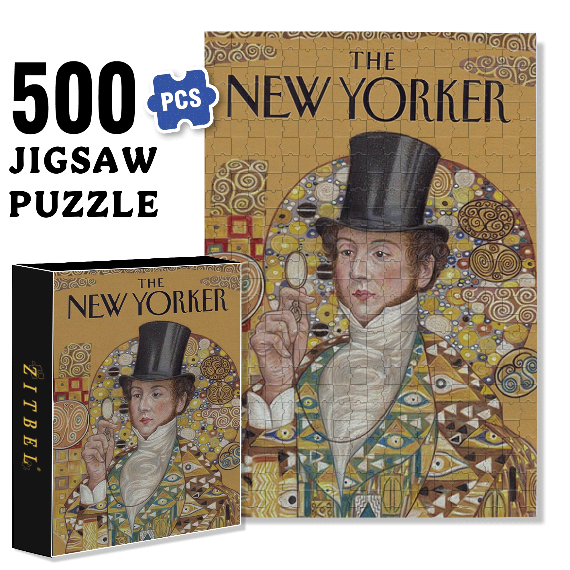 My Pocket Watch 500pcs/1000pcs Jigsaw Puzzle, Scratch-Resistant, Interactive Family Game & Brain-Boosting DIY Decor, Perfect for Halloween, Christmas & New Year Gifts, Family Puzzle Game