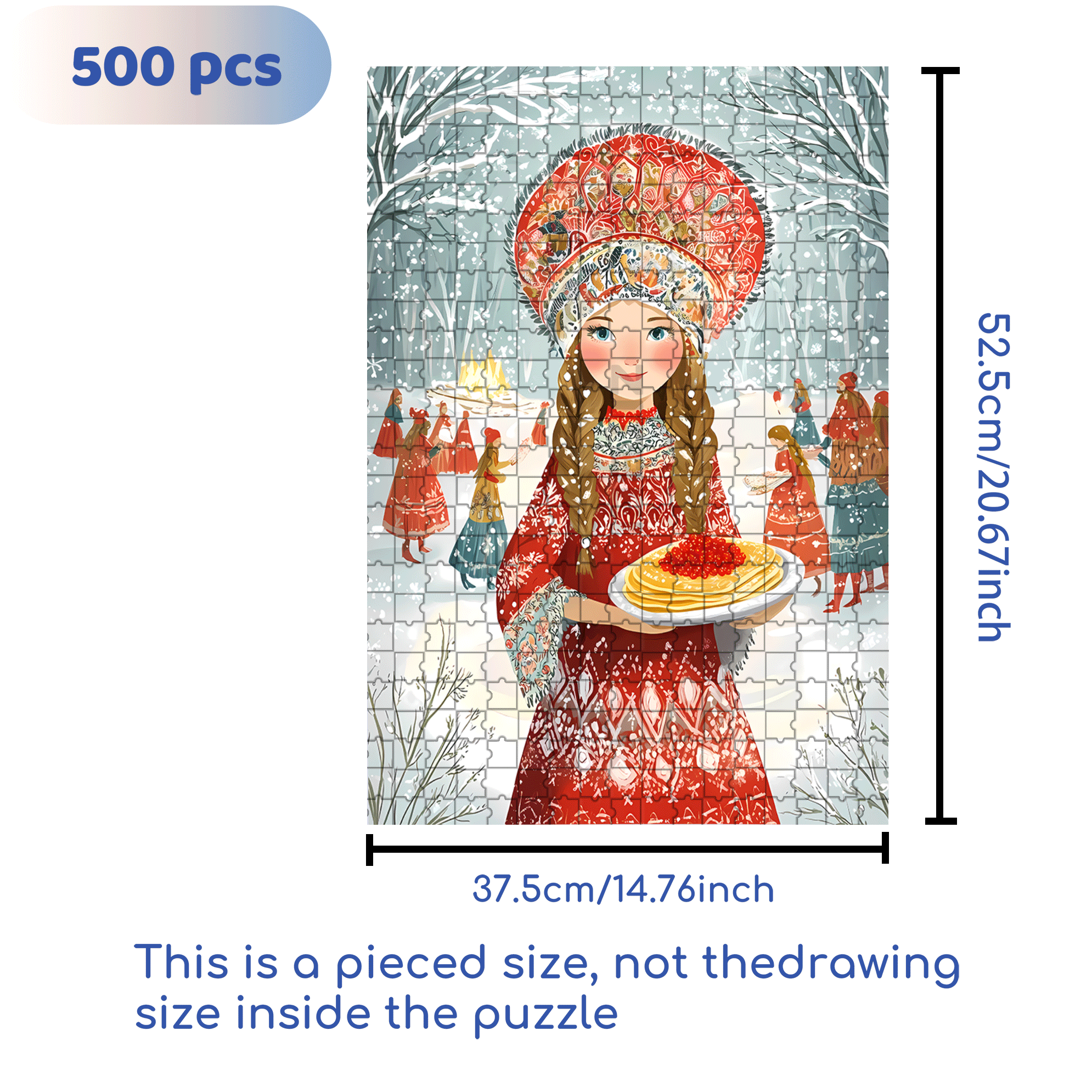 Natasha 500pcs/1000pcs Jigsaw Puzzle, Scratch-Resistant, Interactive Family Game & Brain-Boosting DIY Decor, Perfect for Halloween, Christmas & New Year Gifts, Family Puzzle Game