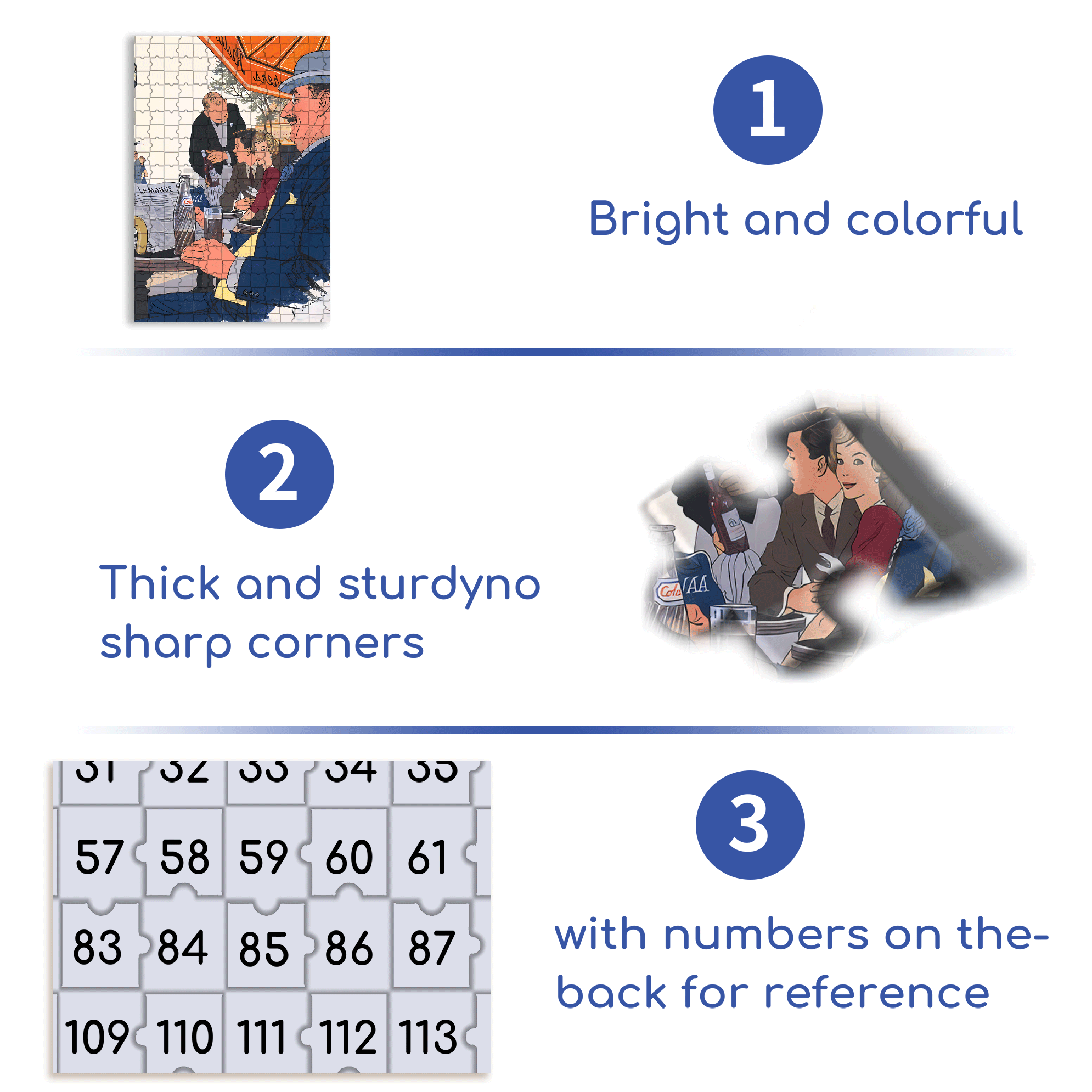 Newspapers and Coke 500pcs/1000pcs Jigsaw Puzzle, Scratch-Resistant, Interactive Family Game & Brain-Boosting DIY Decor, Perfect for Halloween, Christmas & New Year Gifts, Family Puzzle Game