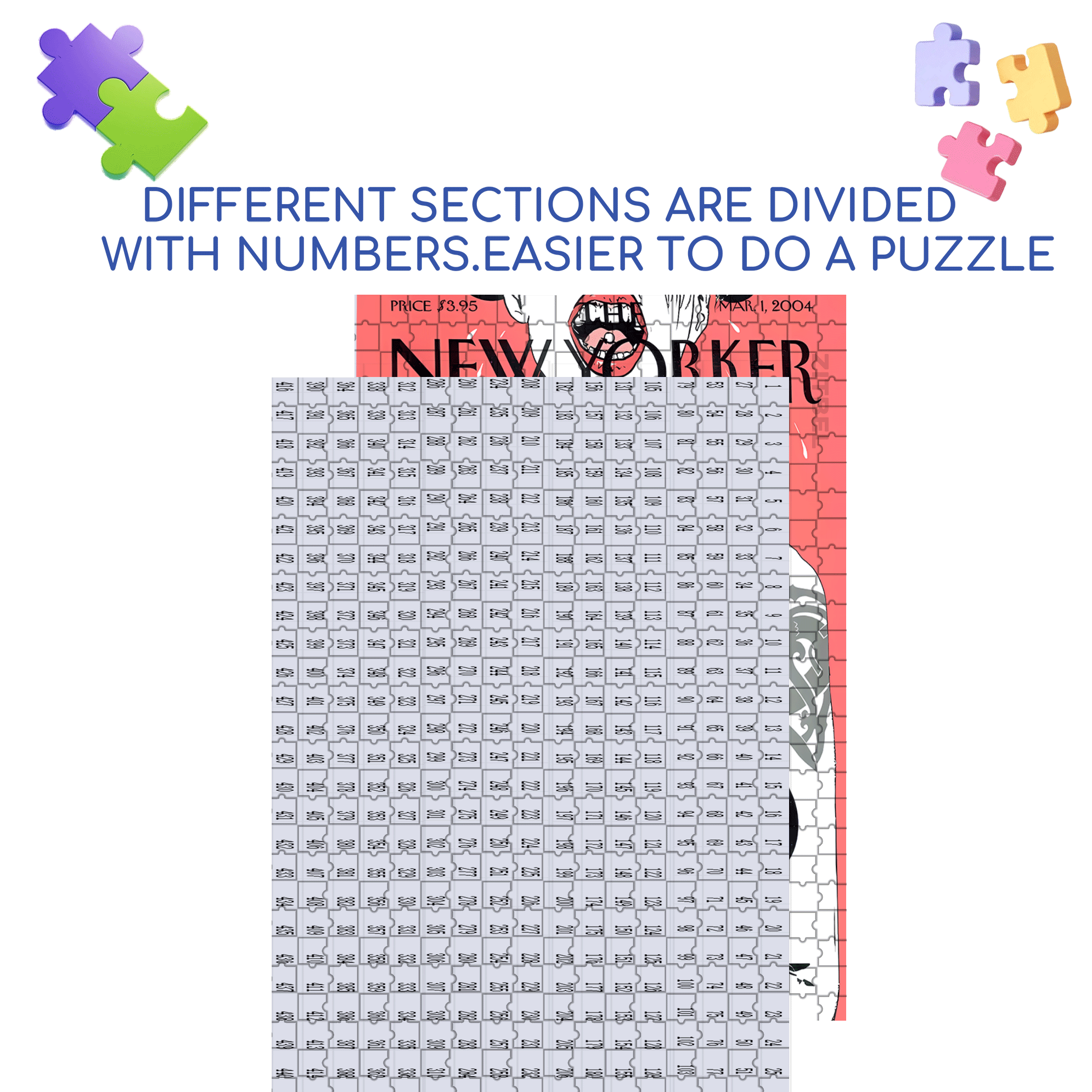 Oscar 500pcs/1000pcs Jigsaw Puzzle, Scratch-Resistant, Interactive Family Game & Brain-Boosting DIY Decor, Perfect for Halloween, Christmas & New Year Gifts, Family Puzzle Game