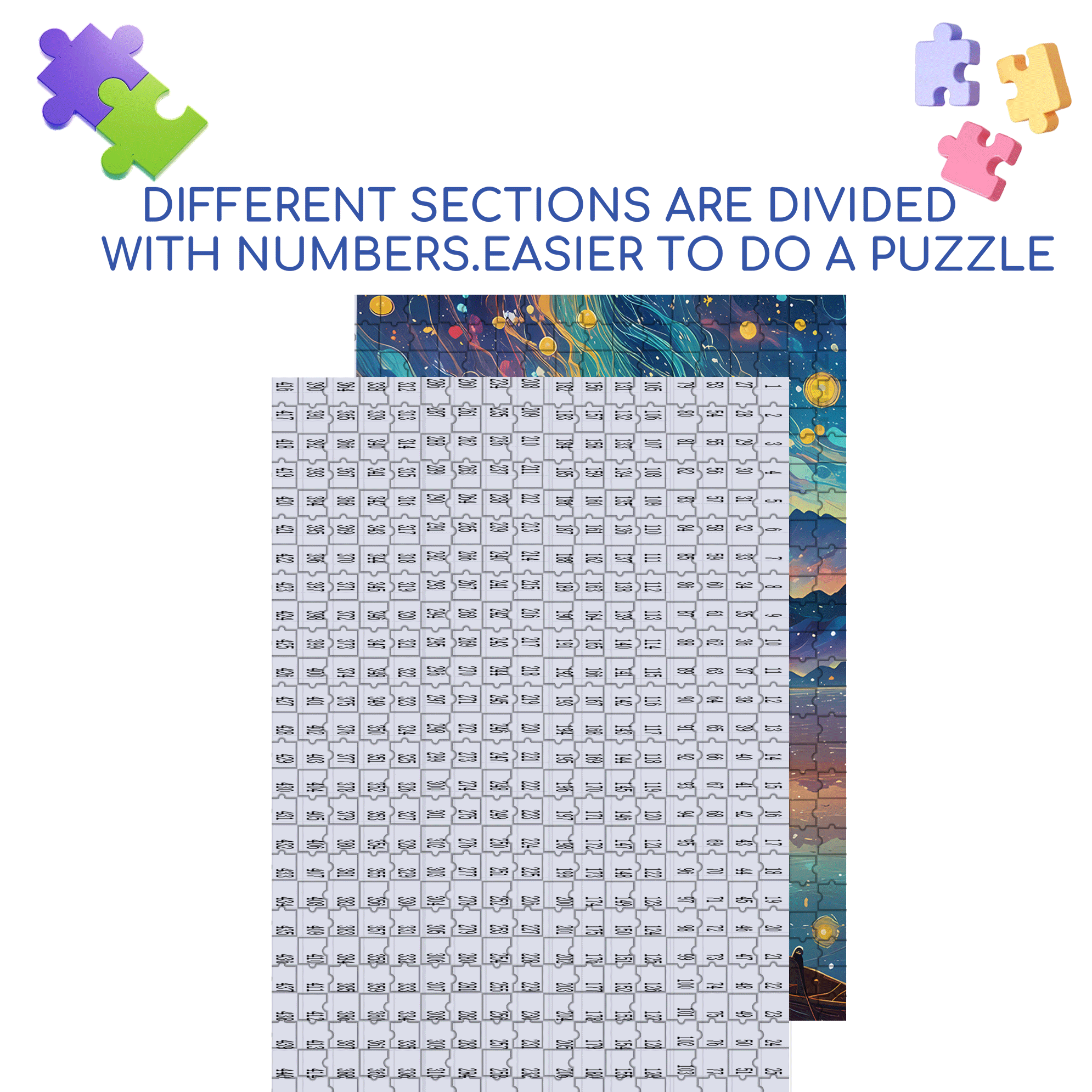 Paradise On Earth 500pcs/1000pcs Jigsaw Puzzle, Scratch-Resistant, Interactive Family Game & Brain-Boosting DIY Decor, Perfect for Halloween, Christmas & New Year Gifts, Family Puzzle Game