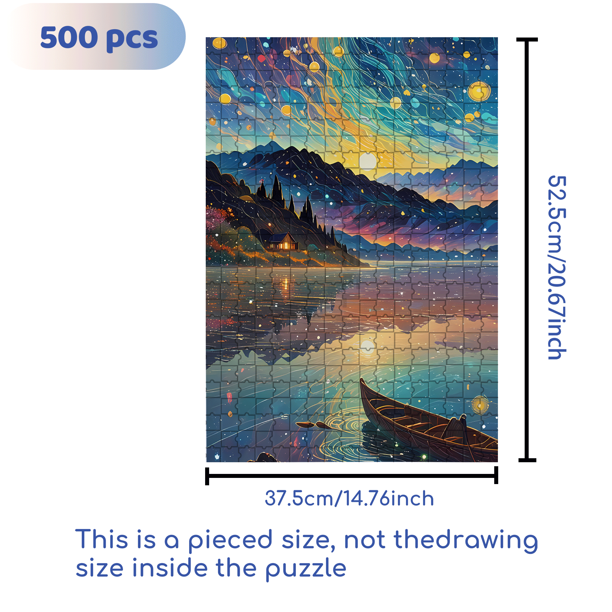 Paradise On Earth 500pcs/1000pcs Jigsaw Puzzle, Scratch-Resistant, Interactive Family Game & Brain-Boosting DIY Decor, Perfect for Halloween, Christmas & New Year Gifts, Family Puzzle Game