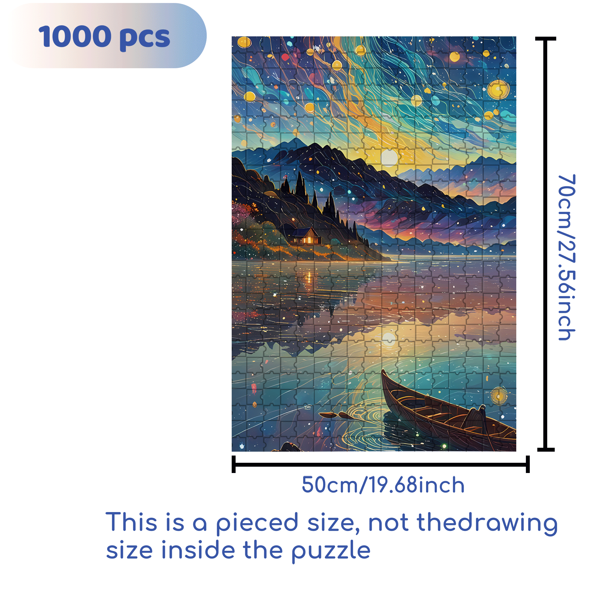 Paradise On Earth 500pcs/1000pcs Jigsaw Puzzle, Scratch-Resistant, Interactive Family Game & Brain-Boosting DIY Decor, Perfect for Halloween, Christmas & New Year Gifts, Family Puzzle Game