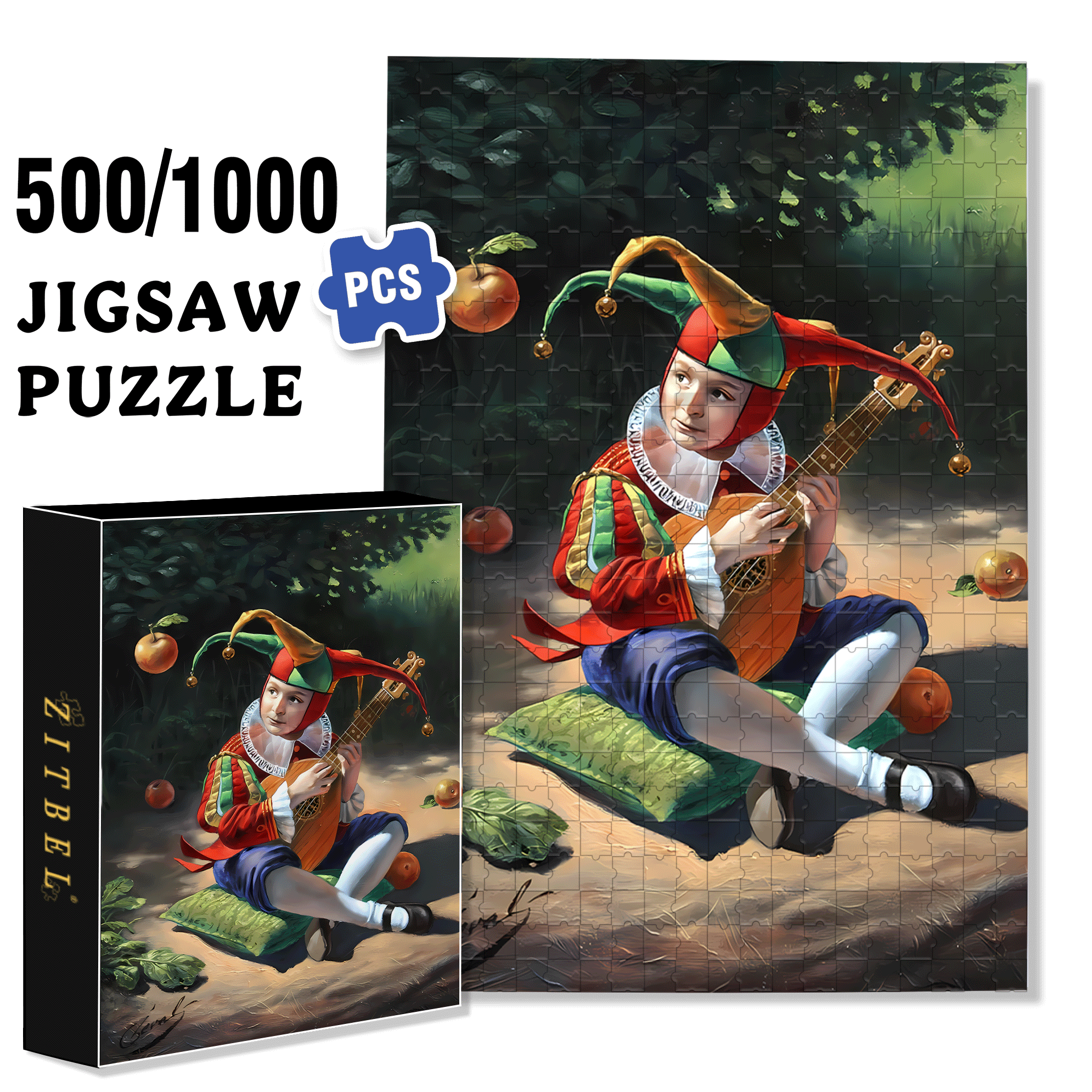 REALITY OF ABSURDITY 500pcs/1000pcs Jigsaw Puzzle, Scratch-Resistant, Interactive Family Game & Brain-Boosting DIY Decor, Perfect for Halloween, Christmas & New Year Gifts, Family Puzzle Game