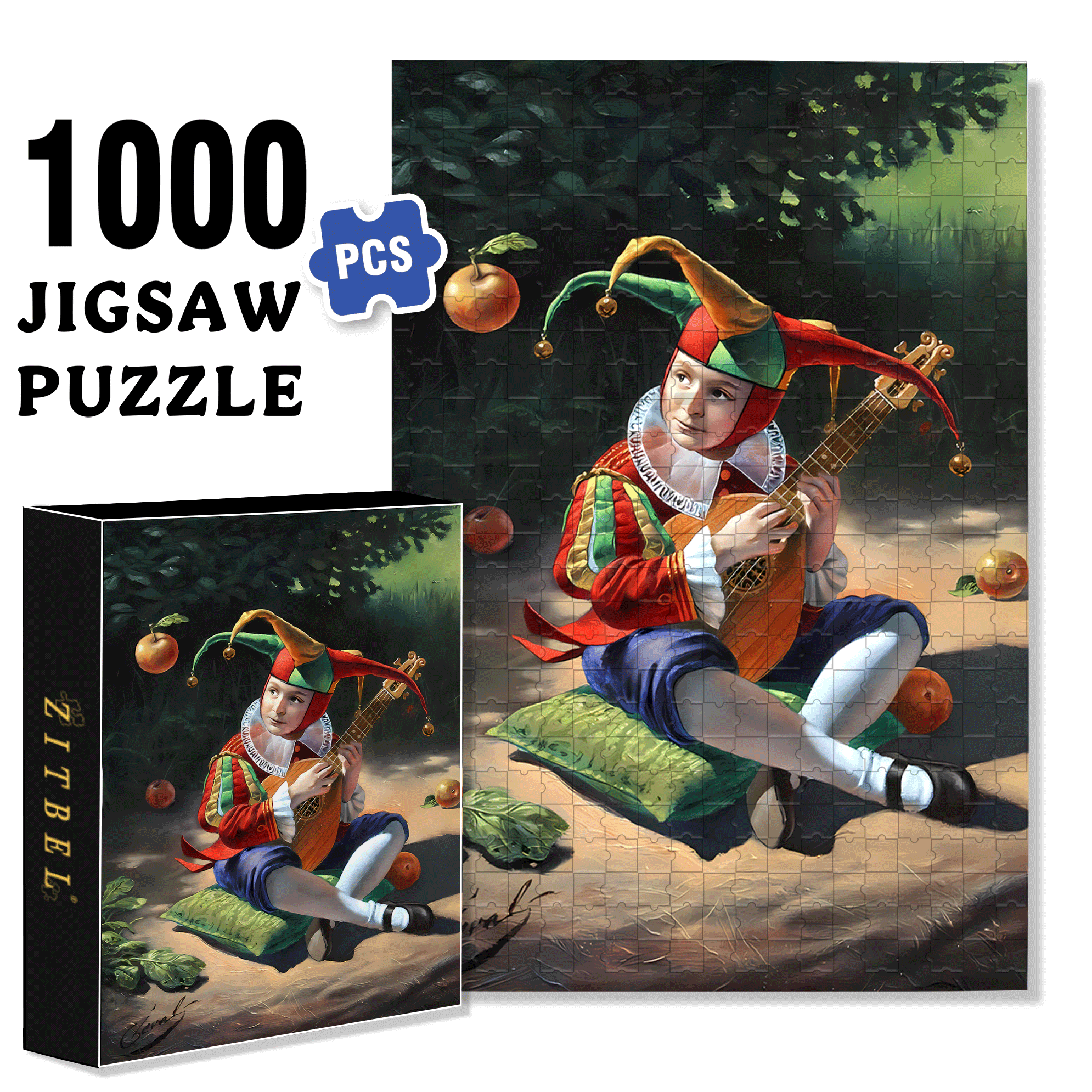 REALITY OF ABSURDITY 500pcs/1000pcs Jigsaw Puzzle, Scratch-Resistant, Interactive Family Game & Brain-Boosting DIY Decor, Perfect for Halloween, Christmas & New Year Gifts, Family Puzzle Game