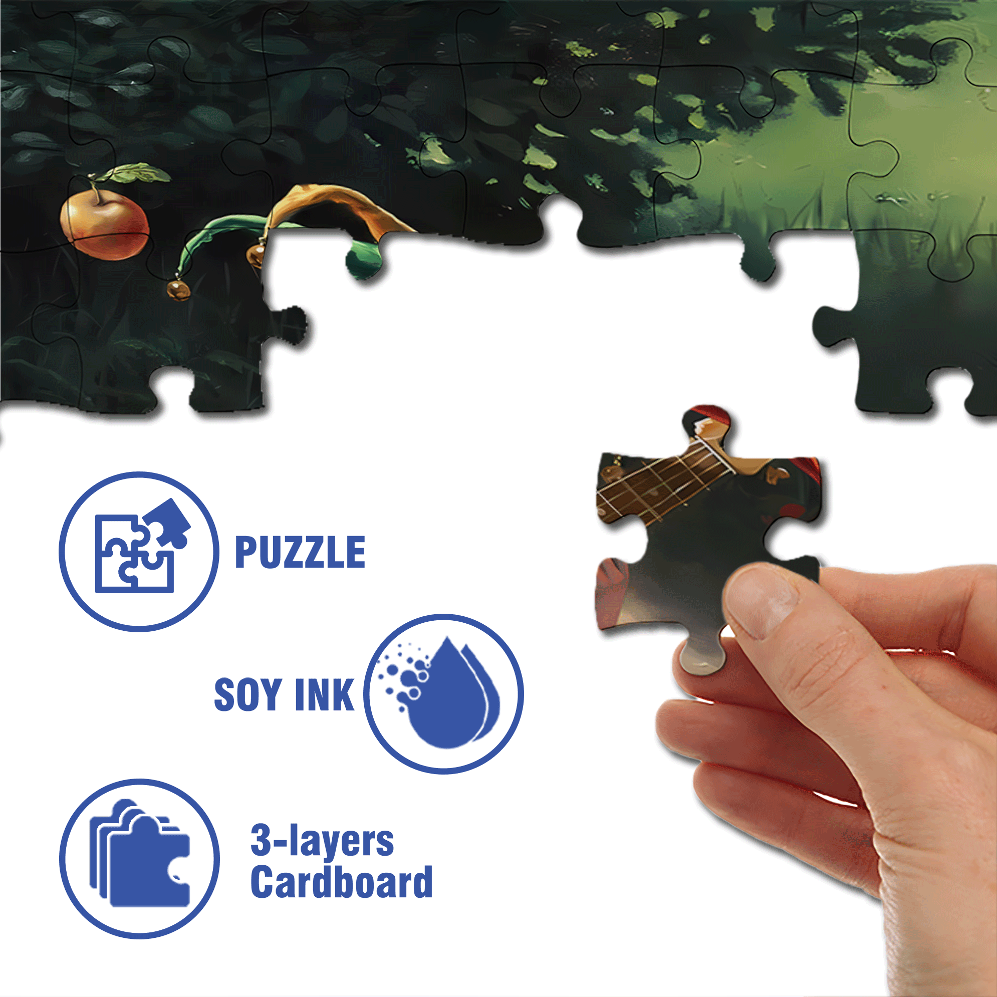 REALITY OF ABSURDITY 500pcs/1000pcs Jigsaw Puzzle, Scratch-Resistant, Interactive Family Game & Brain-Boosting DIY Decor, Perfect for Halloween, Christmas & New Year Gifts, Family Puzzle Game