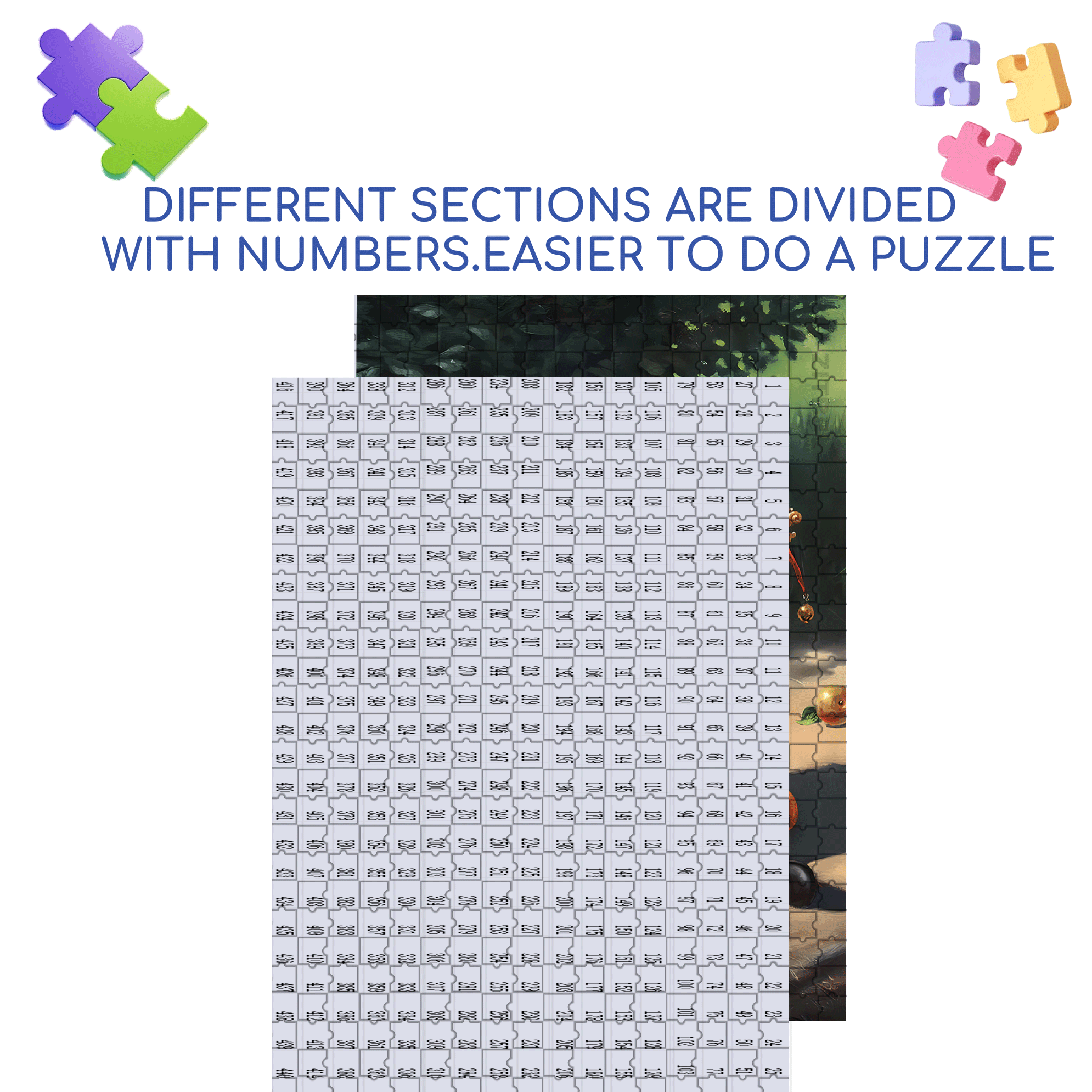 REALITY OF ABSURDITY 500pcs/1000pcs Jigsaw Puzzle, Scratch-Resistant, Interactive Family Game & Brain-Boosting DIY Decor, Perfect for Halloween, Christmas & New Year Gifts, Family Puzzle Game