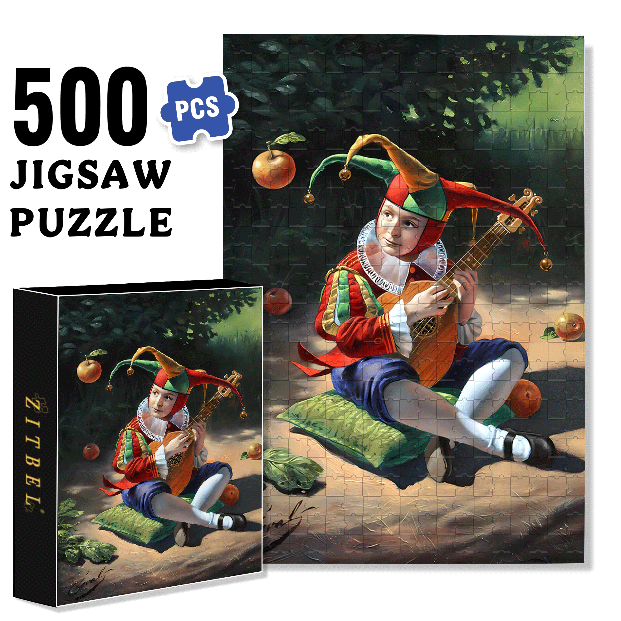 REALITY OF ABSURDITY 500pcs/1000pcs Jigsaw Puzzle, Scratch-Resistant, Interactive Family Game & Brain-Boosting DIY Decor, Perfect for Halloween, Christmas & New Year Gifts, Family Puzzle Game