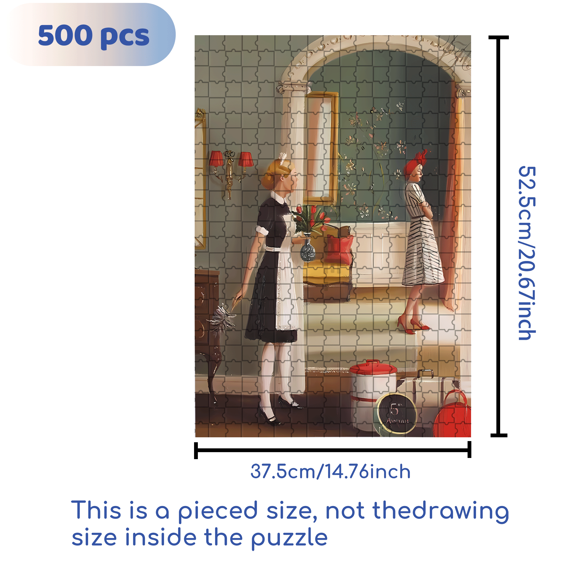 Red High Heels 500pcs/1000pcs Jigsaw Puzzle, Scratch-Resistant, Interactive Family Game & Brain-Boosting DIY Decor, Perfect for Halloween, Christmas & New Year Gifts, Family Puzzle Game