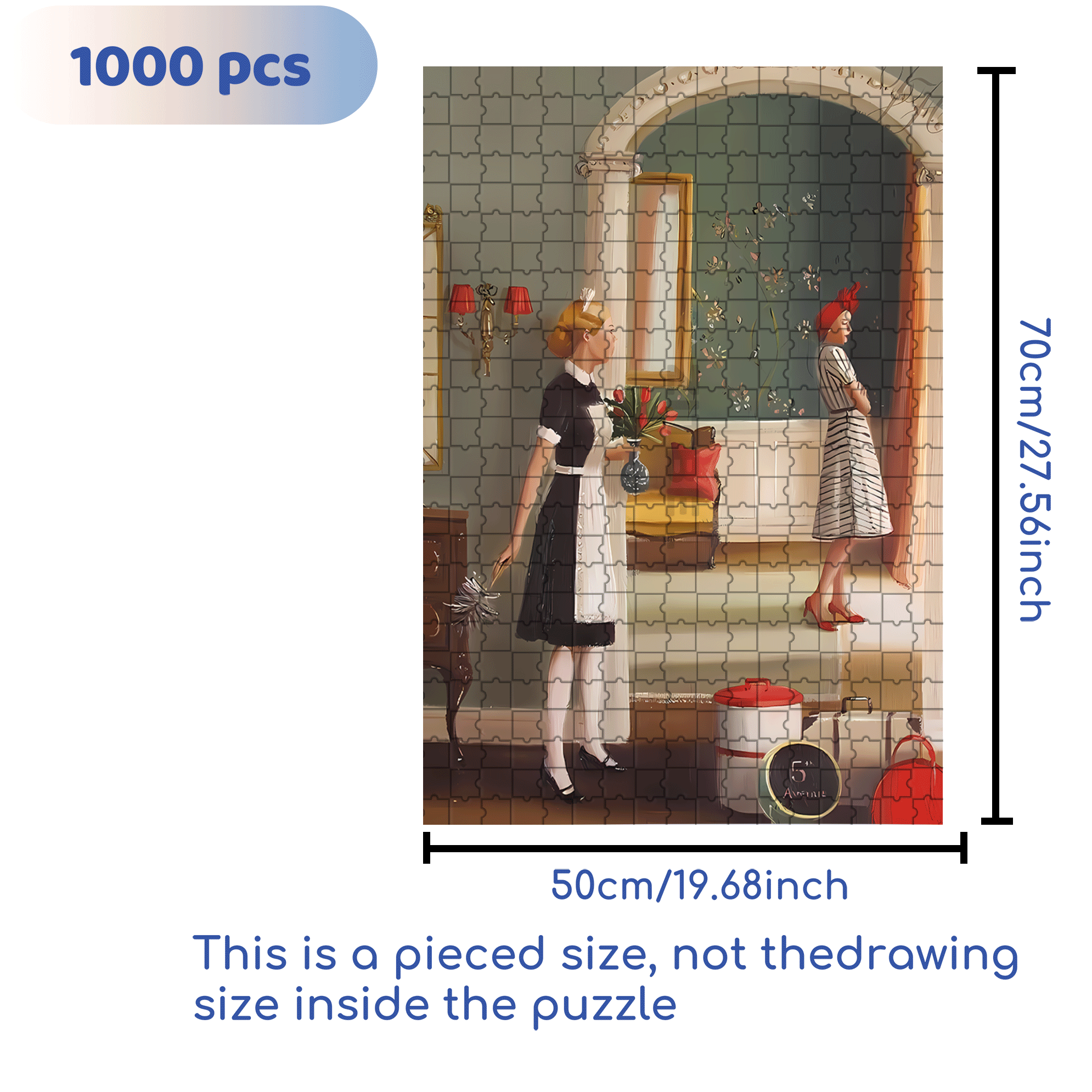 Red High Heels 500pcs/1000pcs Jigsaw Puzzle, Scratch-Resistant, Interactive Family Game & Brain-Boosting DIY Decor, Perfect for Halloween, Christmas & New Year Gifts, Family Puzzle Game