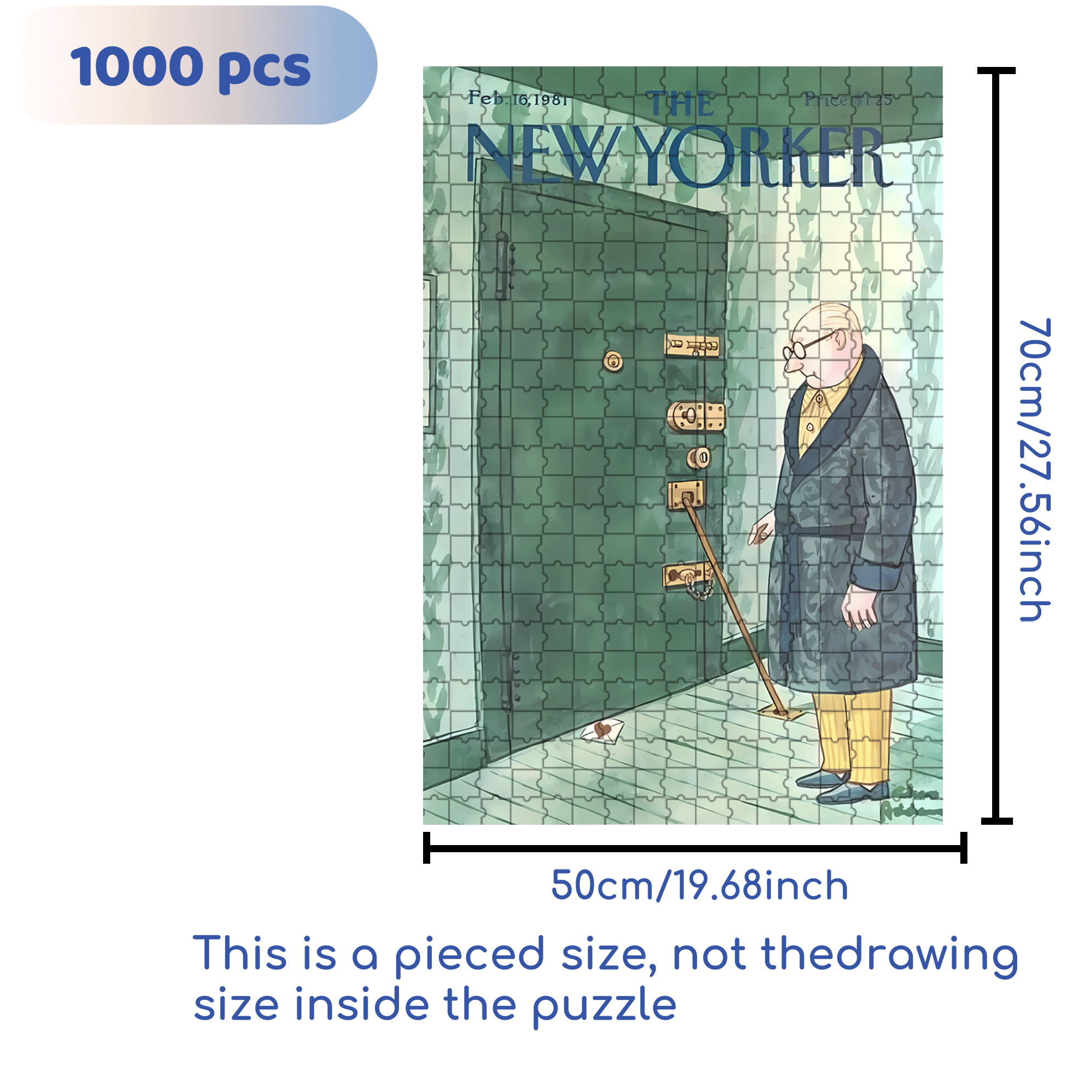 Reject 500pcs/1000pcs Jigsaw Puzzle, Scratch-Resistant, Interactive Family Game & Brain-Boosting DIY Decor, Perfect for Halloween, Christmas & New Year Gifts, Family Puzzle Game