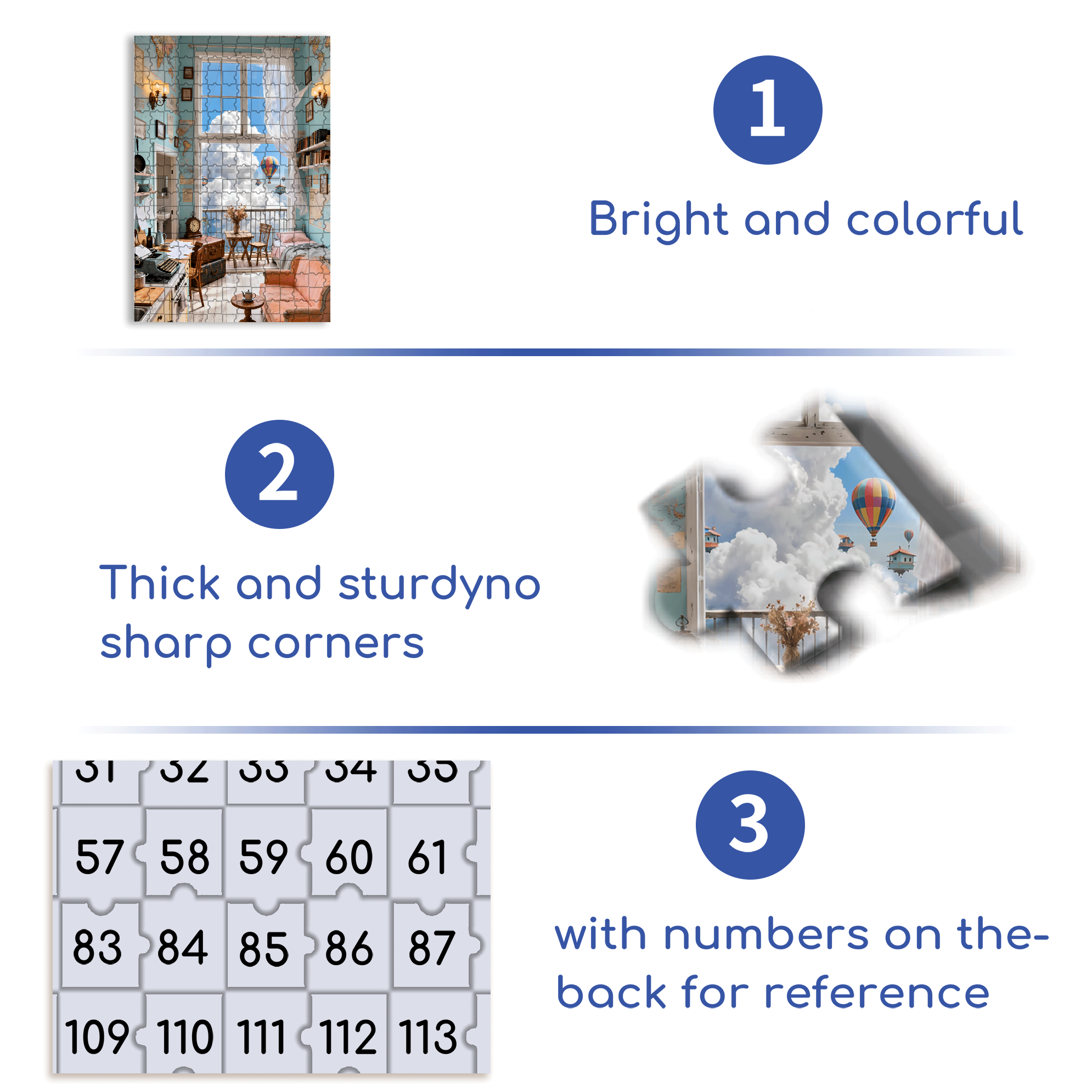 Sky Cabin 500pcs/1000pcs Jigsaw Puzzle, Scratch-Resistant, Interactive Family Game & Brain-Boosting DIY Decor, Perfect for Halloween, Christmas & New Year Gifts, Family Puzzle Game