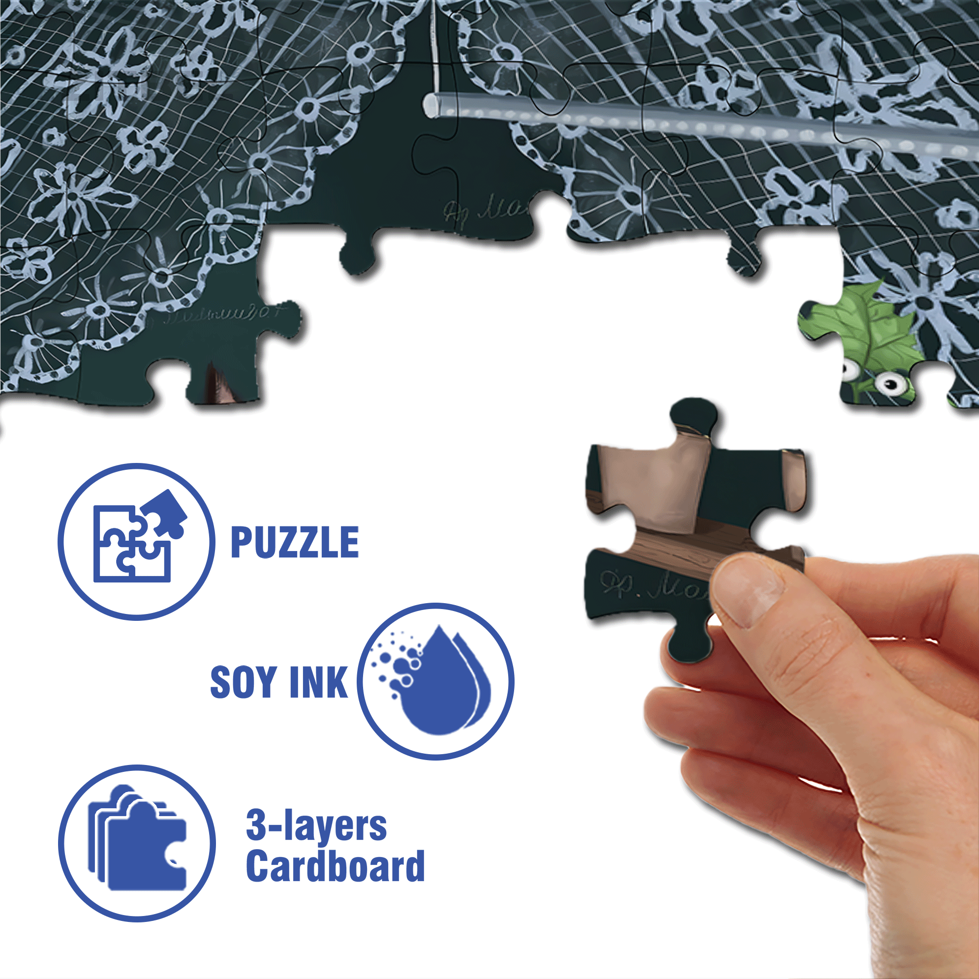 Talking to Plants 500pcs/1000pcs Jigsaw Puzzle, Scratch-Resistant, Interactive Family Game & Brain-Boosting DIY Decor, Perfect for Halloween, Christmas & New Year Gifts, Family Puzzle Game