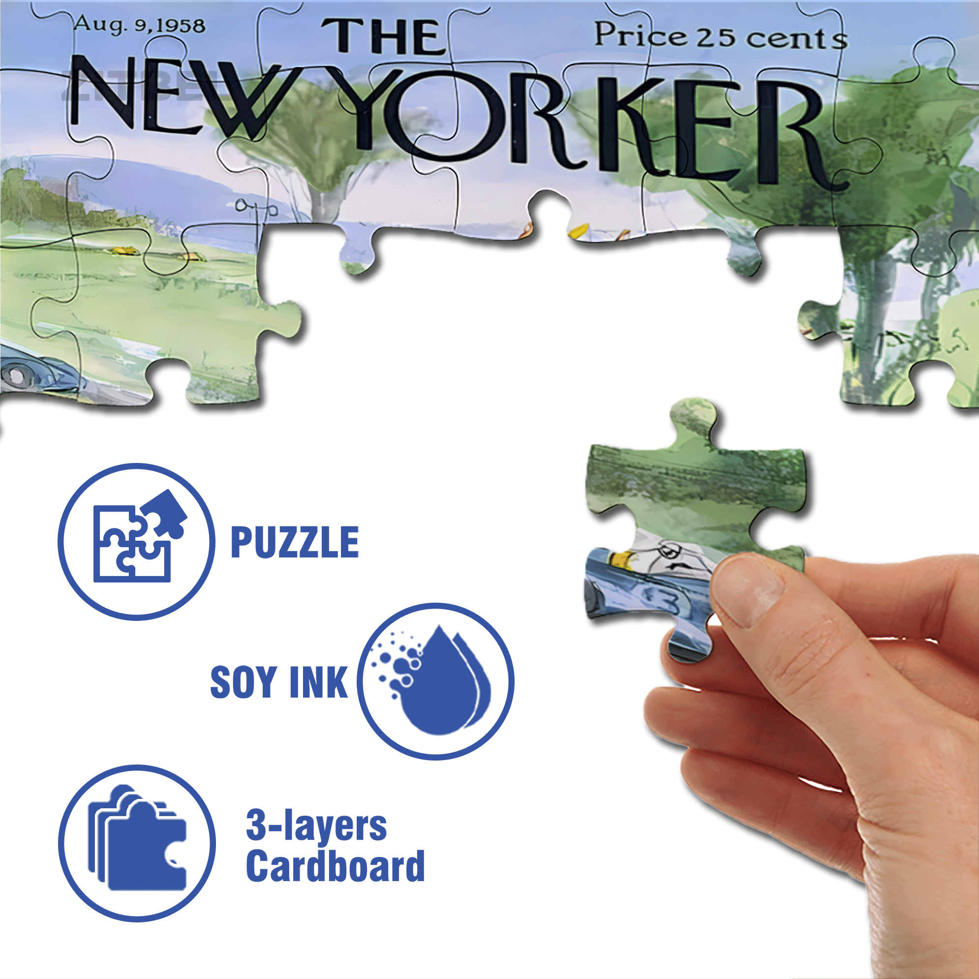 The Car Broke Down. 500pcs/1000pcs Jigsaw Puzzle, Scratch-Resistant, Interactive Family Game & Brain-Boosting DIY Decor, Perfect for Halloween, Christmas & New Year Gifts, Family Puzzle Game