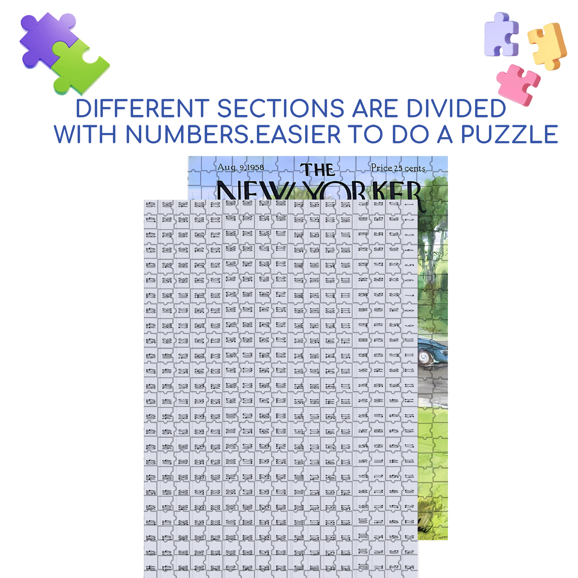 The Car Broke Down. 500pcs/1000pcs Jigsaw Puzzle, Scratch-Resistant, Interactive Family Game & Brain-Boosting DIY Decor, Perfect for Halloween, Christmas & New Year Gifts, Family Puzzle Game