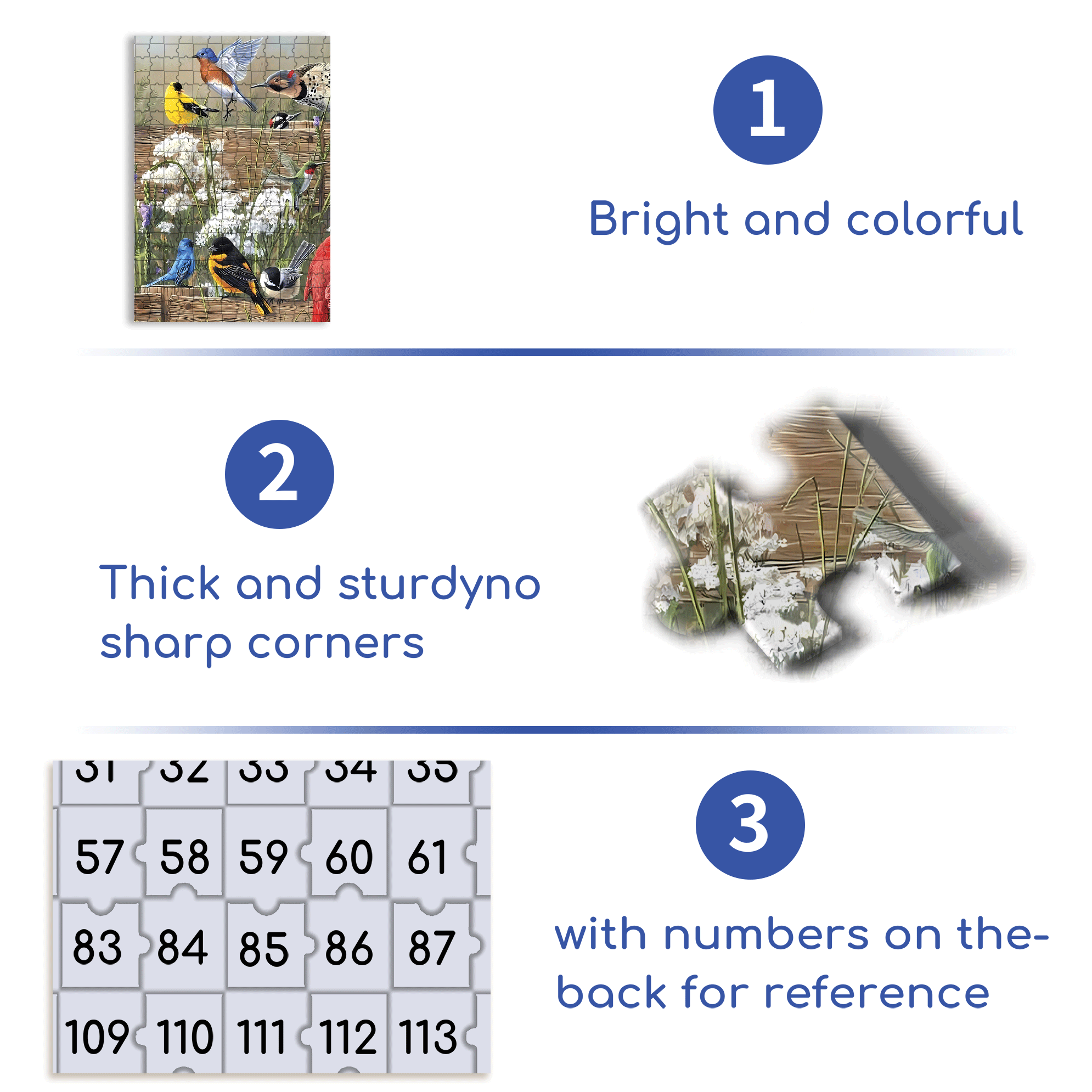The Little Birds 500pcs/1000pcs Jigsaw Puzzle, Scratch-Resistant, Interactive Family Game & Brain-Boosting DIY Decor, Perfect for Halloween, Christmas & New Year Gifts, Family Puzzle Game
