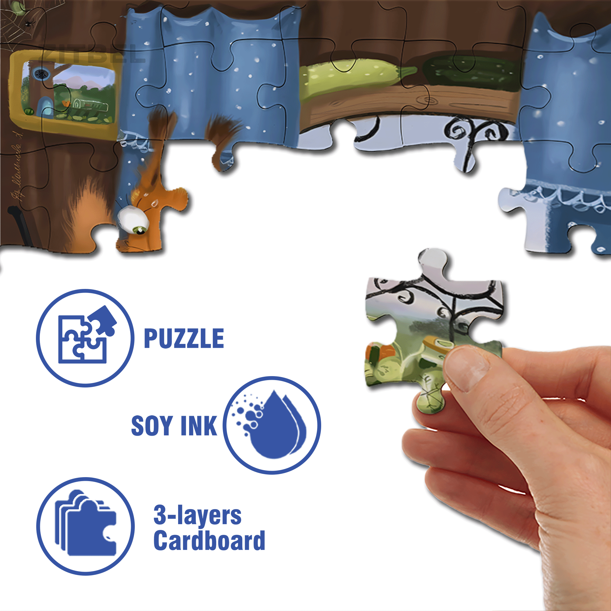 Vegetable Soup 500pcs/1000pcs Jigsaw Puzzle, Scratch-Resistant, Interactive Family Game & Brain-Boosting DIY Decor, Perfect for Halloween, Christmas & New Year Gifts, Family Puzzle Game