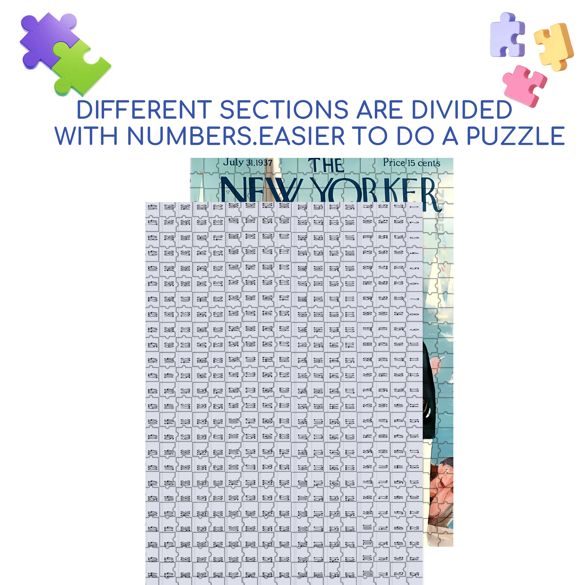 Wink 500pcs/1000pcs Jigsaw Puzzle, Scratch-Resistant, Interactive Family Game & Brain-Boosting DIY Decor, Perfect for Halloween, Christmas & New Year Gifts, Family Puzzle Game