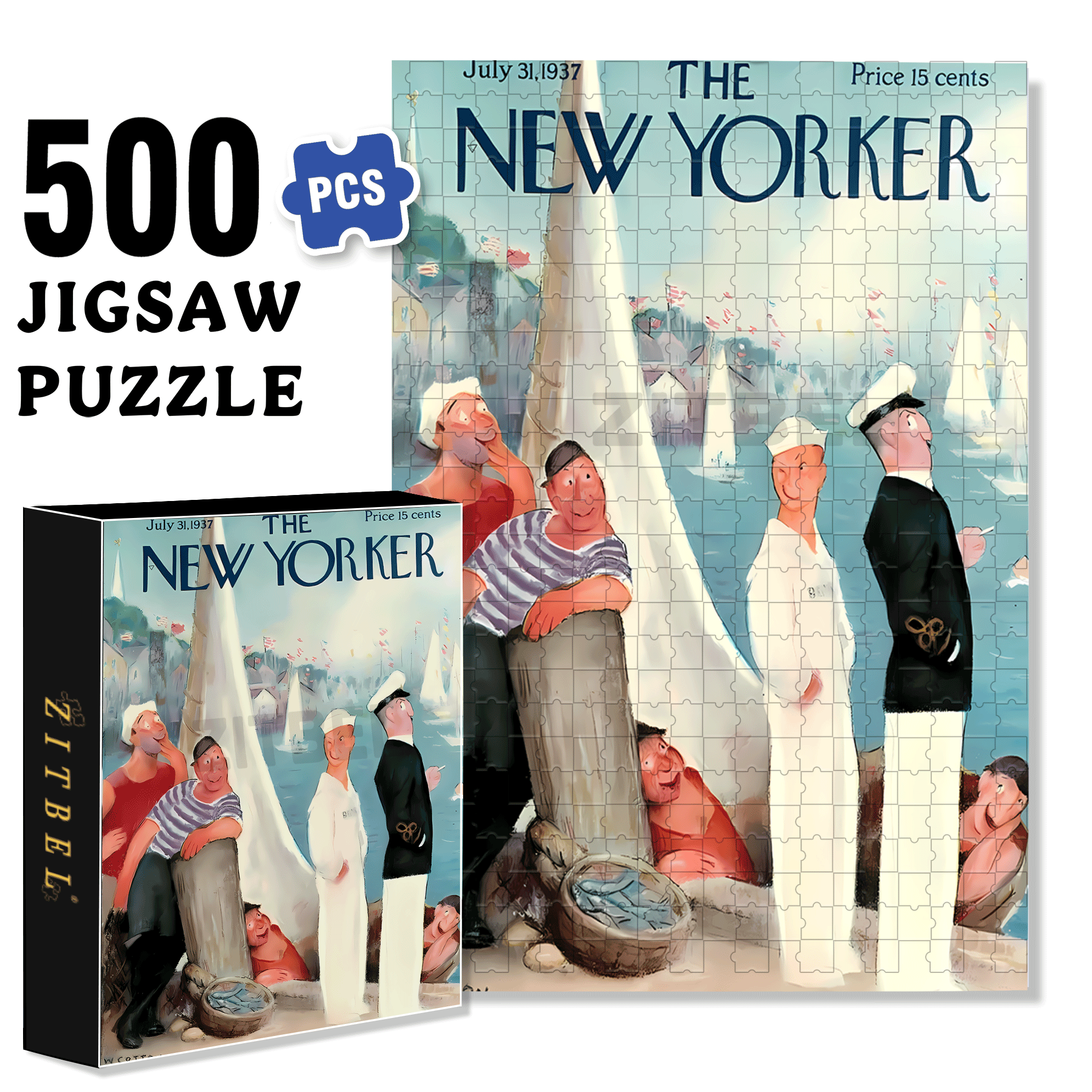 Wink 500pcs/1000pcs Jigsaw Puzzle, Scratch-Resistant, Interactive Family Game & Brain-Boosting DIY Decor, Perfect for Halloween, Christmas & New Year Gifts, Family Puzzle Game