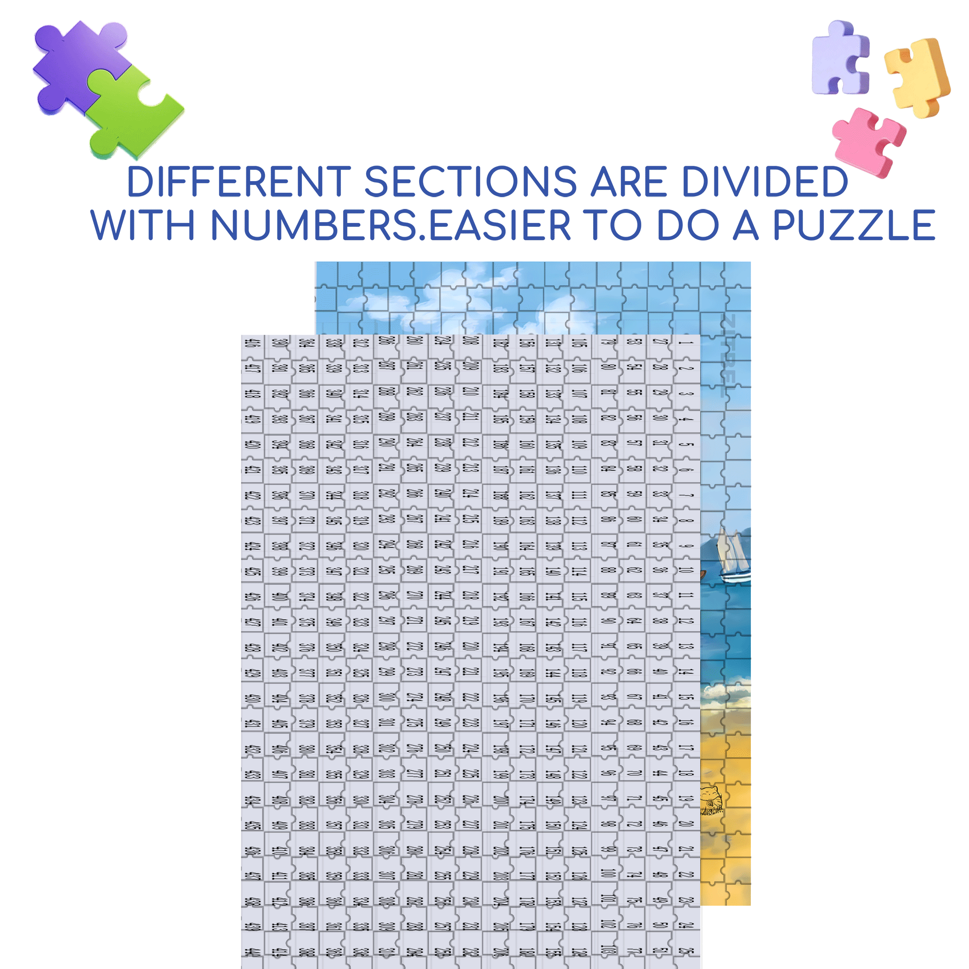 Aan Het Strand 500pcs/1000pcs Jigsaw Puzzle, Scratch-Resistant, Interactive Family Game & Brain-Boosting DIY Decor, Perfect for Halloween, Christmas & New Year Gifts, Family Puzzle Game