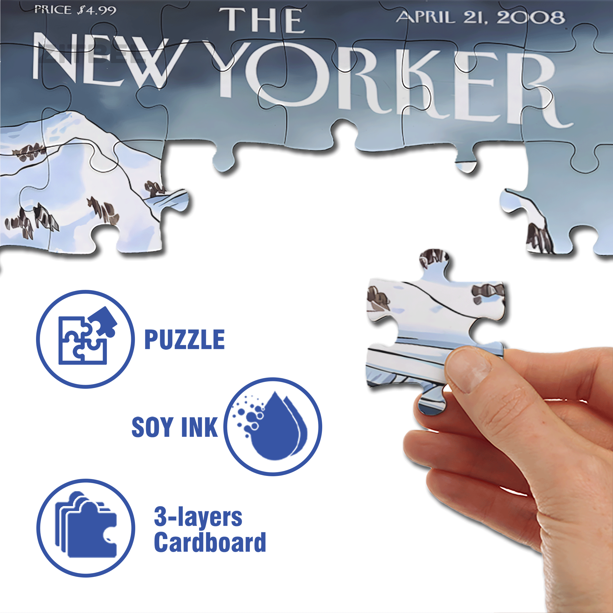 Antarctic Journey 500pcs/1000pcs Jigsaw Puzzle, Scratch-Resistant, Interactive Family Game & Brain-Boosting DIY Decor, Perfect for Halloween, Christmas & New Year Gifts, Family Puzzle Game