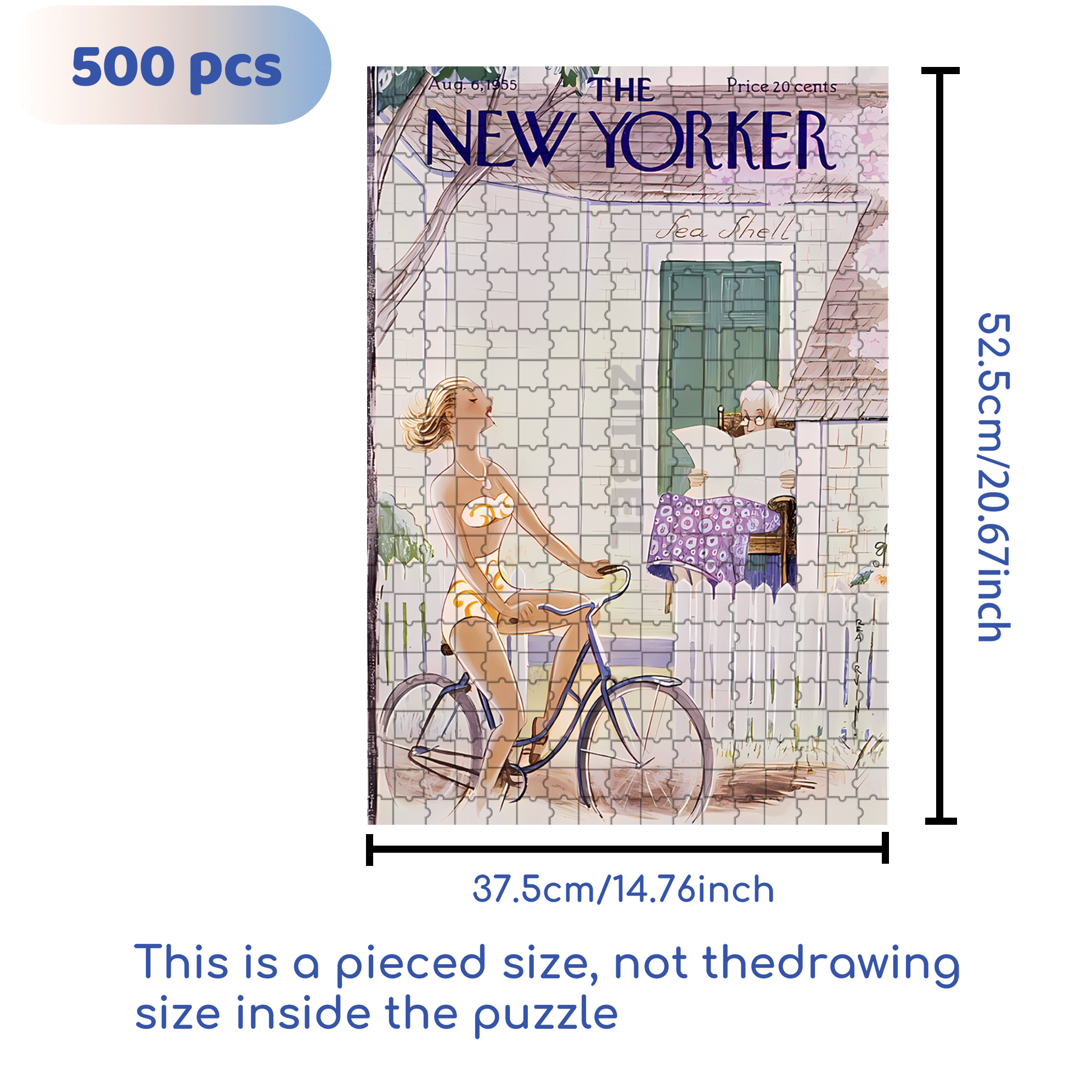 Attracting Attention 500pcs/1000pcs Jigsaw Puzzle, Scratch-Resistant, Interactive Family Game & Brain-Boosting DIY Decor, Perfect for Halloween, Christmas & New Year Gifts, Family Puzzle Game