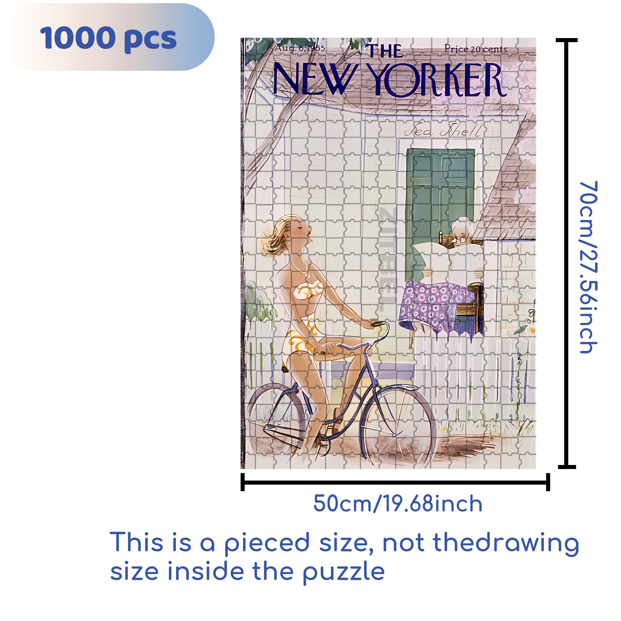 Attracting Attention 500pcs/1000pcs Jigsaw Puzzle, Scratch-Resistant, Interactive Family Game & Brain-Boosting DIY Decor, Perfect for Halloween, Christmas & New Year Gifts, Family Puzzle Game