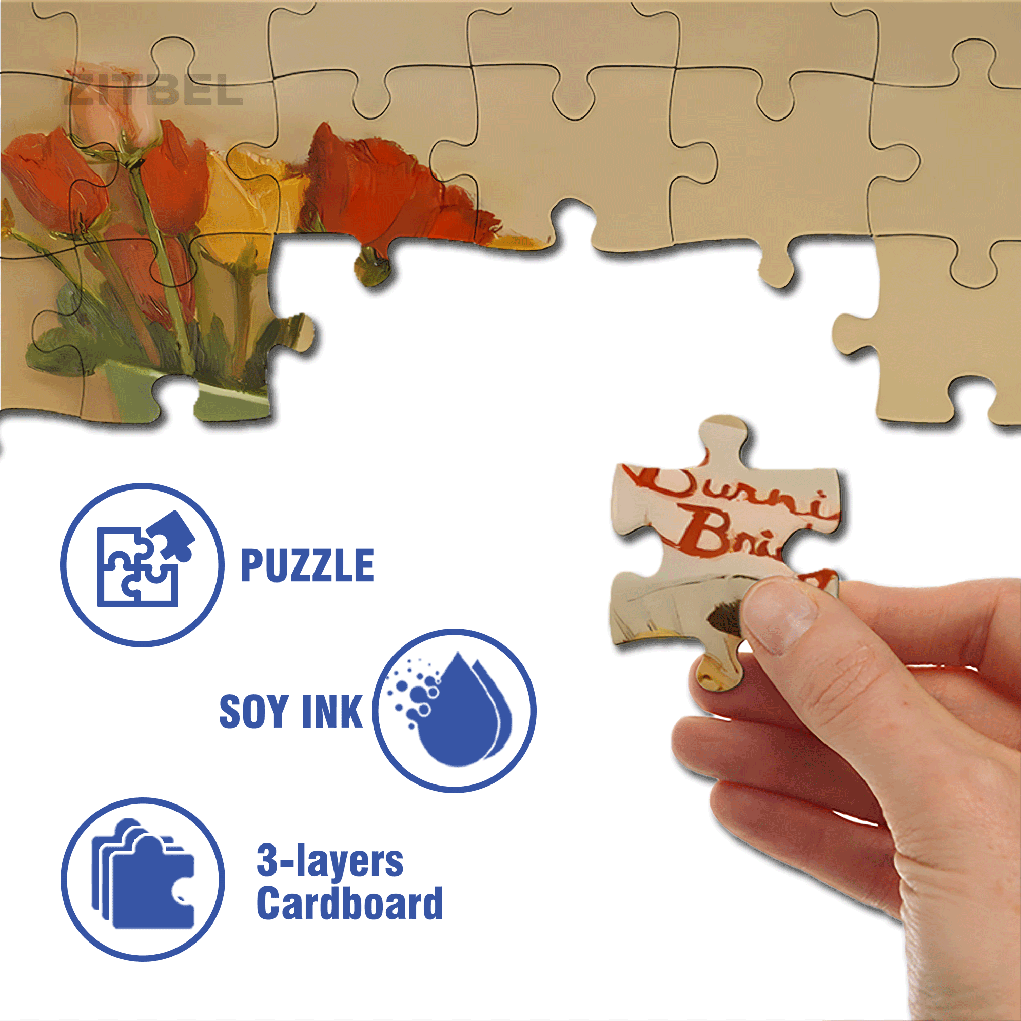 Burning Bridges 500pcs/1000pcs Jigsaw Puzzle, Scratch-Resistant, Interactive Family Game & Brain-Boosting DIY Decor, Perfect for Halloween, Christmas & New Year Gifts, Family Puzzle Game
