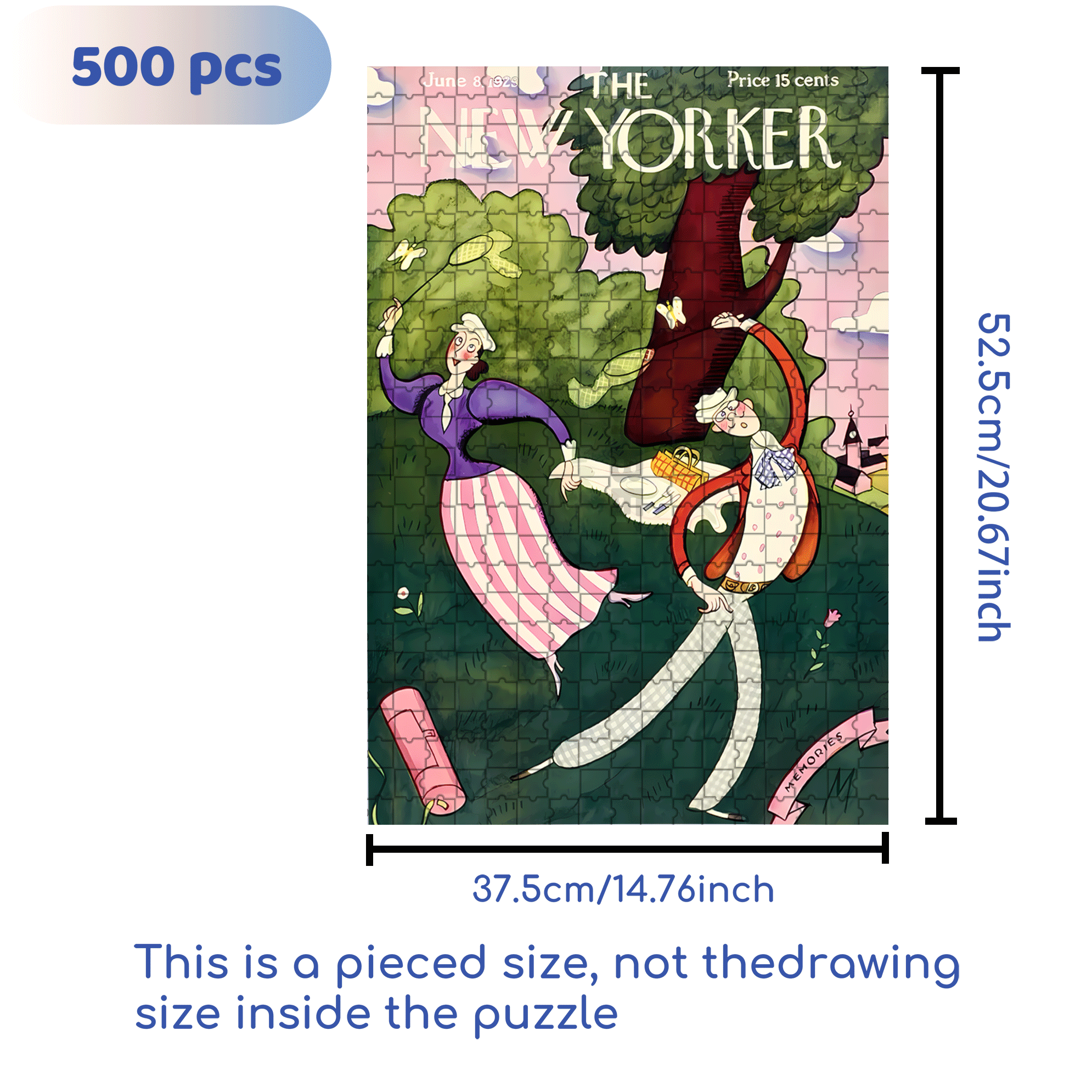 Catching Butterflies 500pcs/1000pcs Jigsaw Puzzle, Scratch-Resistant, Interactive Family Game & Brain-Boosting DIY Decor, Perfect for Halloween, Christmas & New Year Gifts, Family Puzzle Game