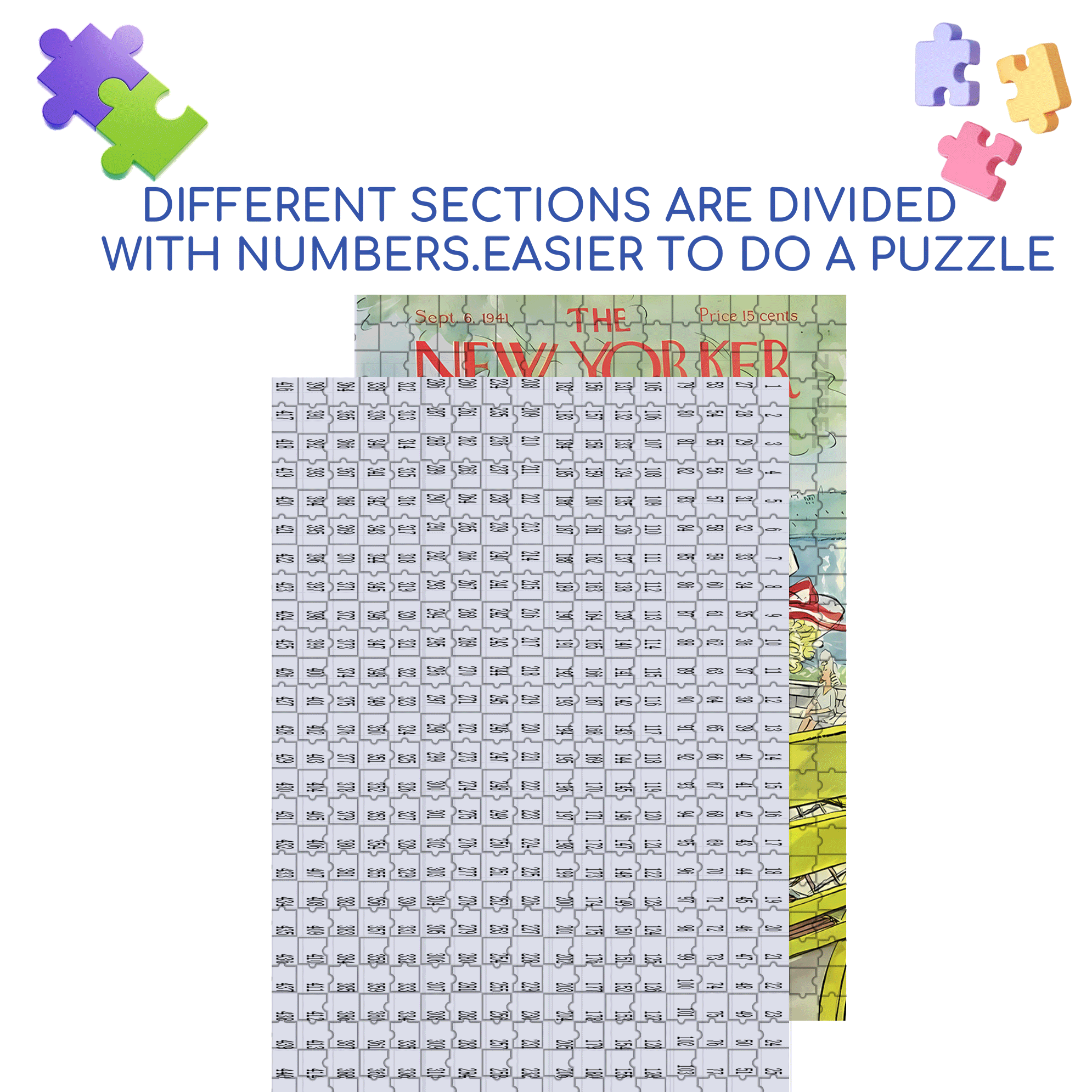 Crocheted Sweater 500pcs/1000pcs Jigsaw Puzzle, Scratch-Resistant, Interactive Family Game & Brain-Boosting DIY Decor, Perfect for Halloween, Christmas & New Year Gifts, Family Puzzle Game